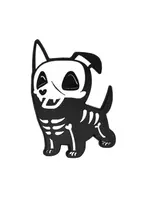 vampirefreaks Barky Bones Enamel Pin