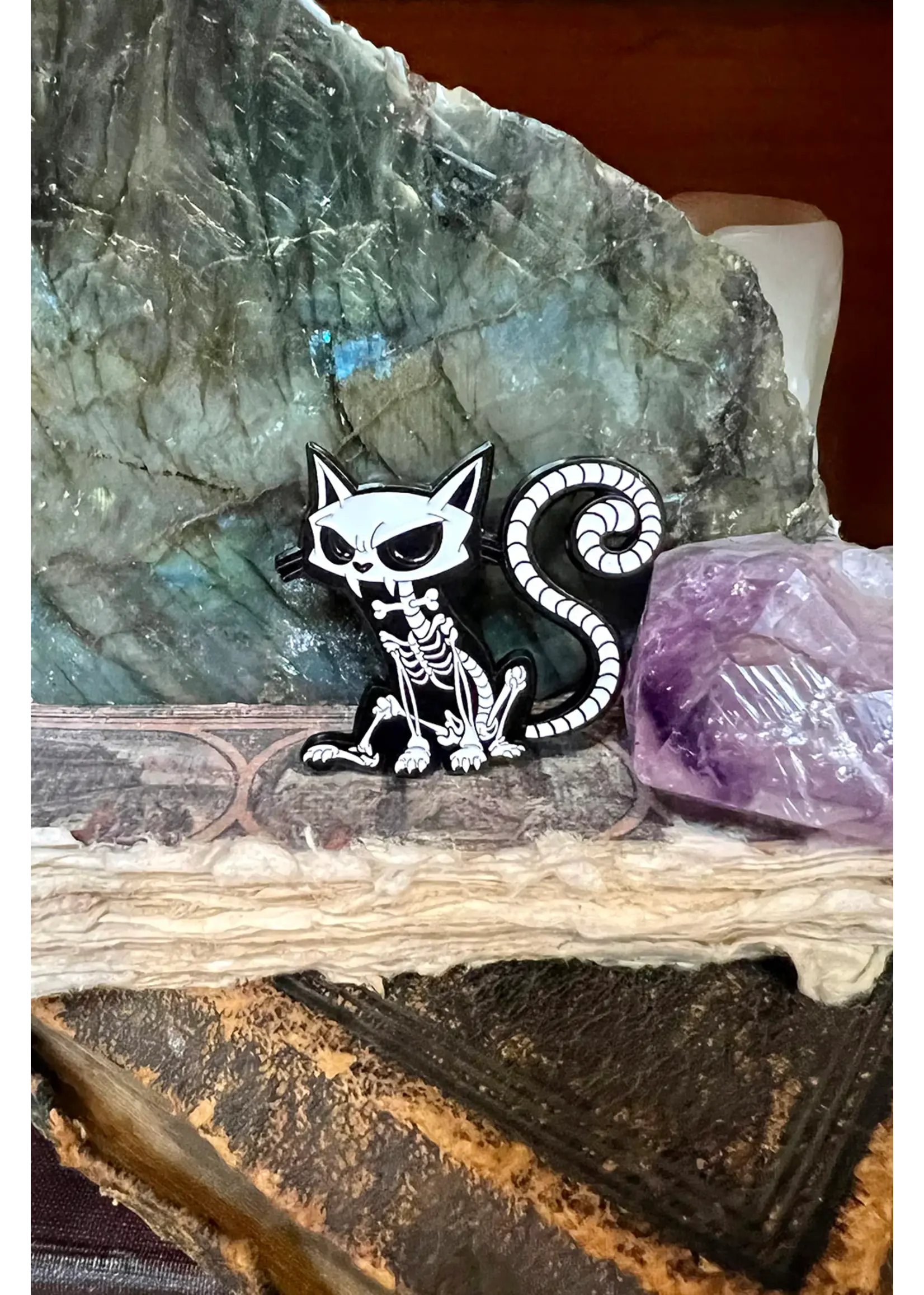 vampirefreaks Purr Evil Enamel Pin