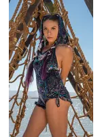 Warrior Within Designs Purple Paisley Burnout Velvet Mystique Shortsie