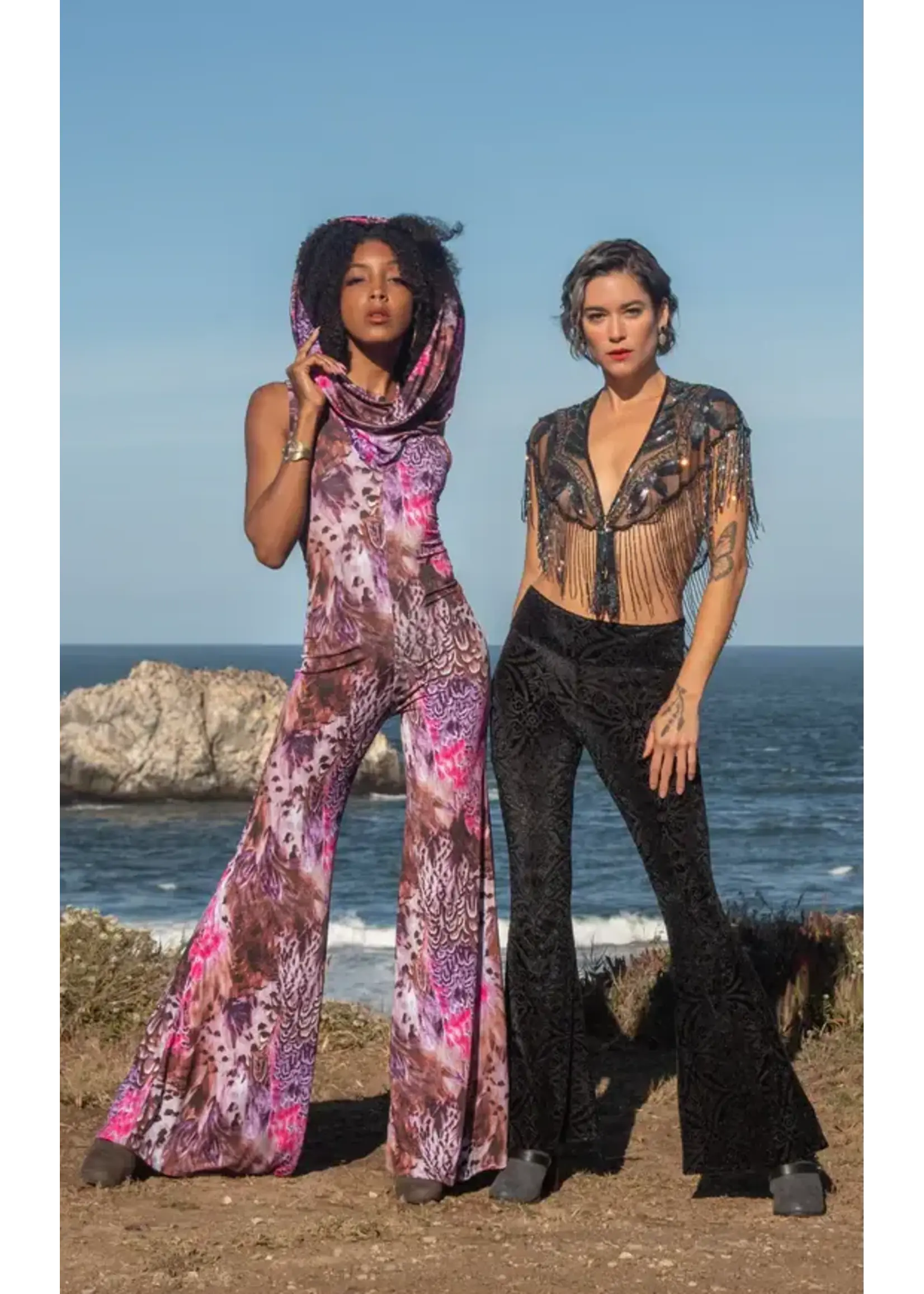Warrior Within Designs Hibiscus Feather Huntress Flow Pant Onesie