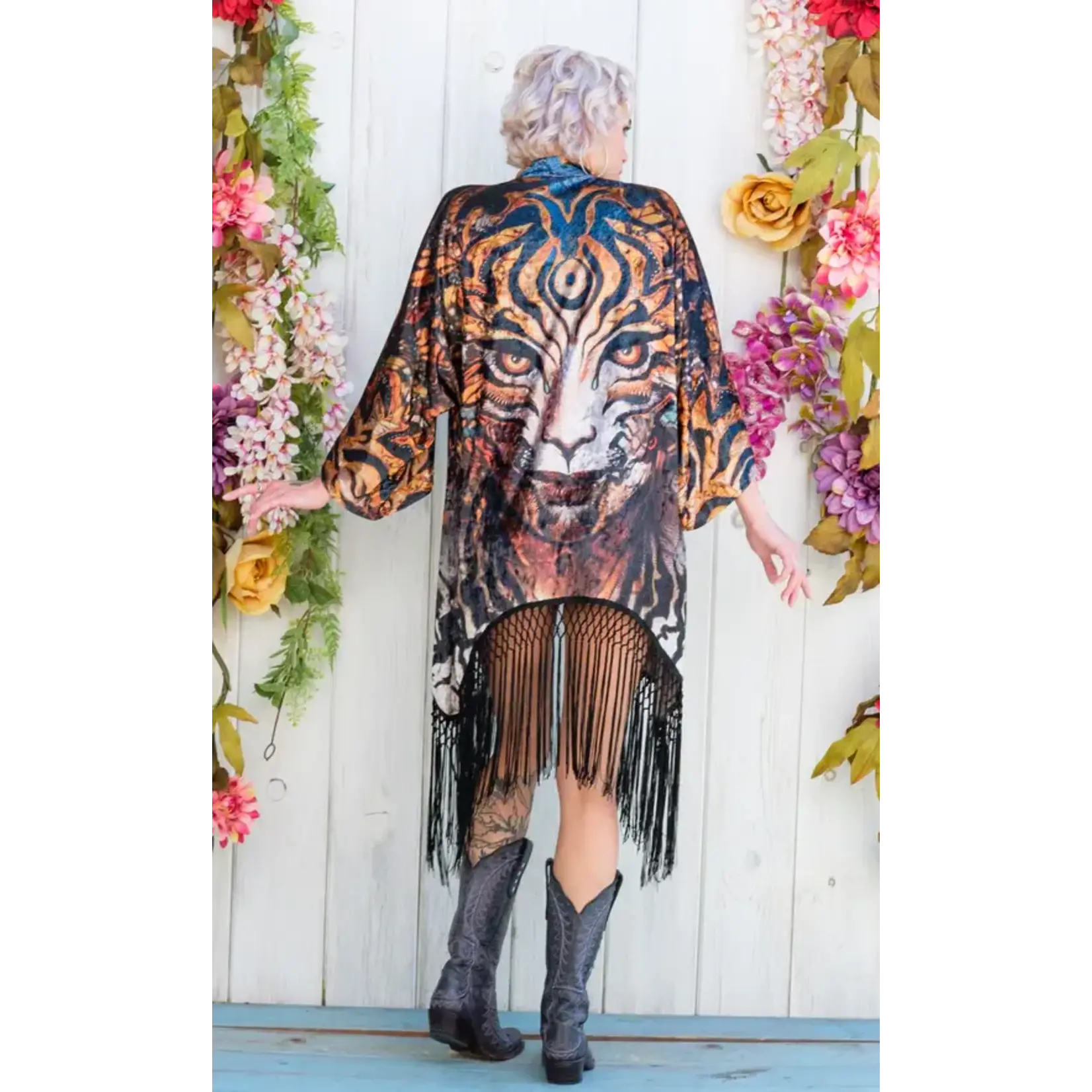 Warrior Within Designs Tigris - Android Jones Velvet Kimono