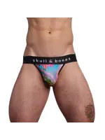 Skull & Bones Drip Neon Swirl