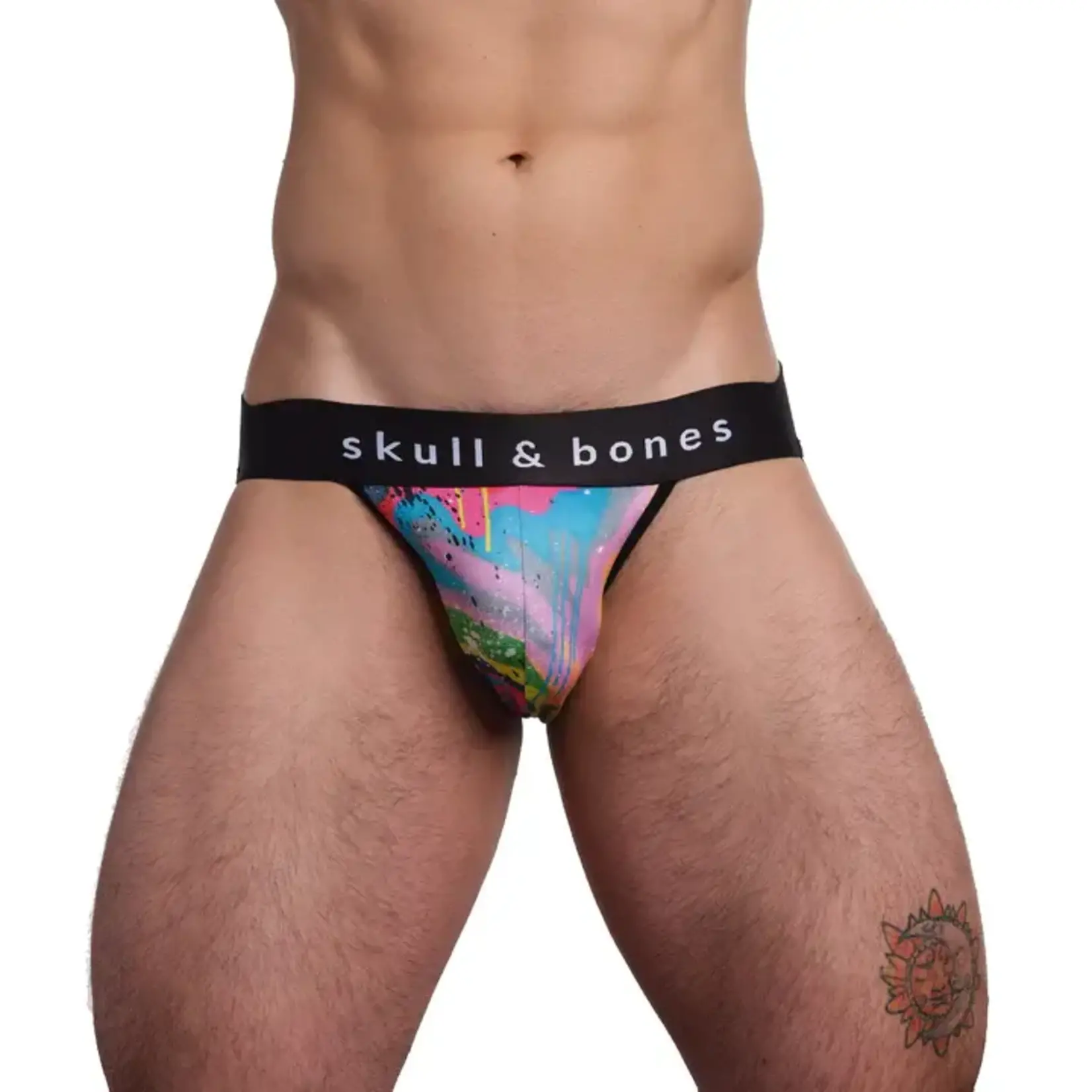 Skull & Bones Drip Neon Swirl