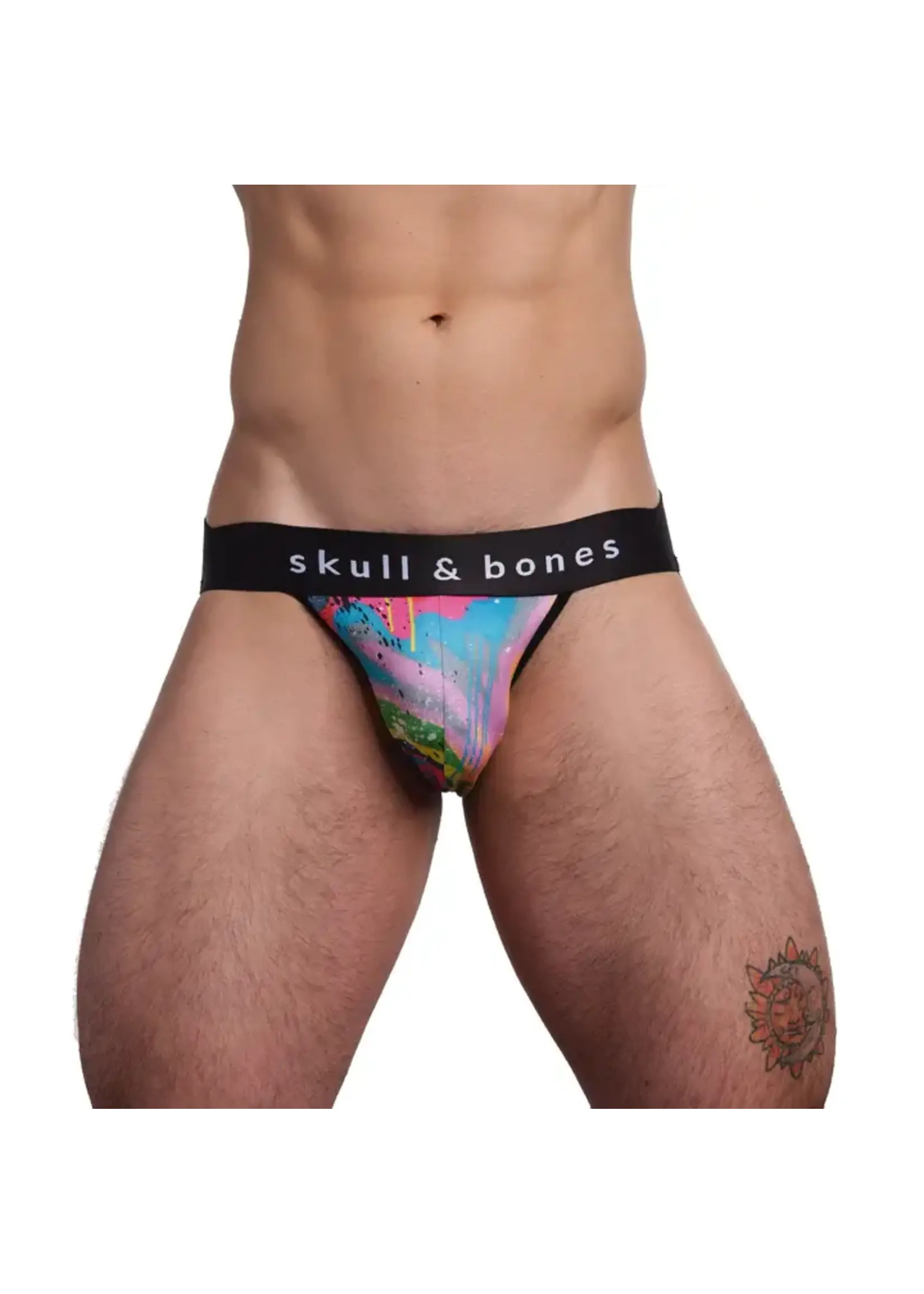 Skull & Bones Drip Neon Swirl