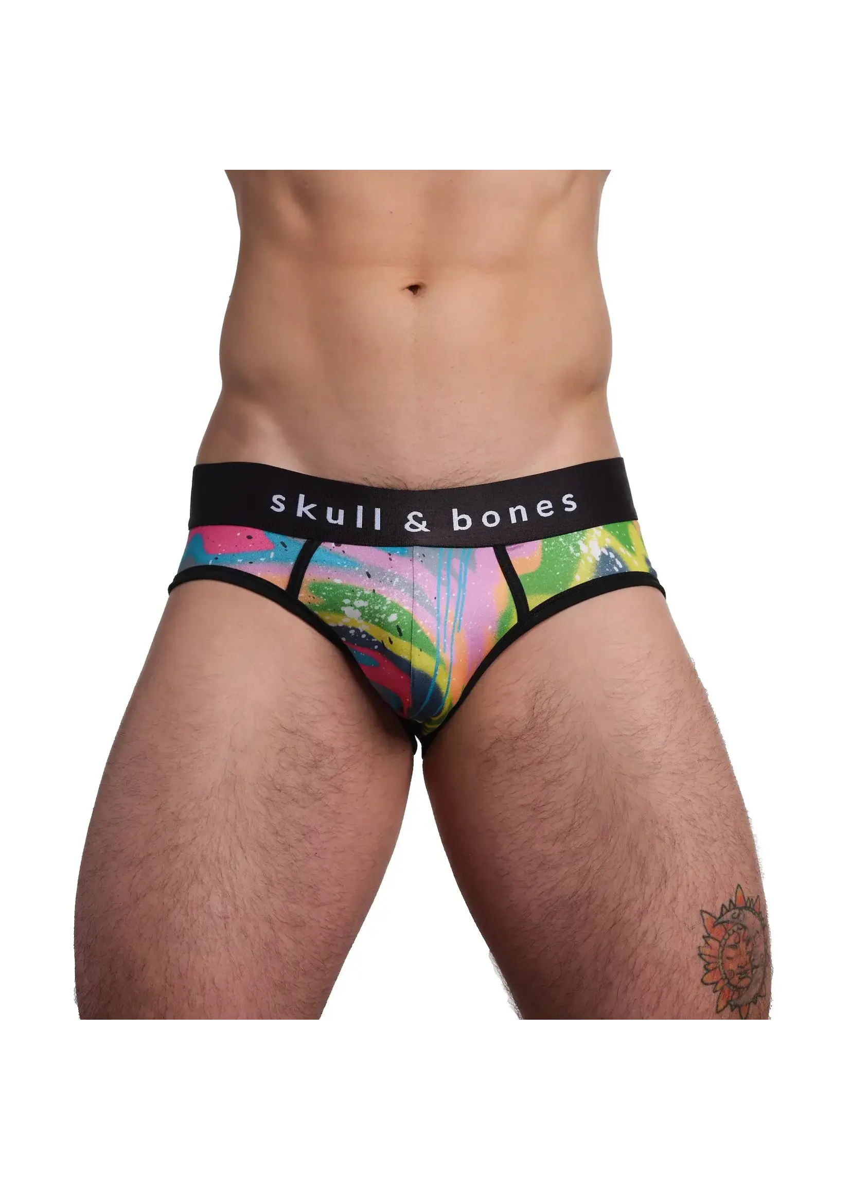 Skull & Bones Drip Neon Swirl