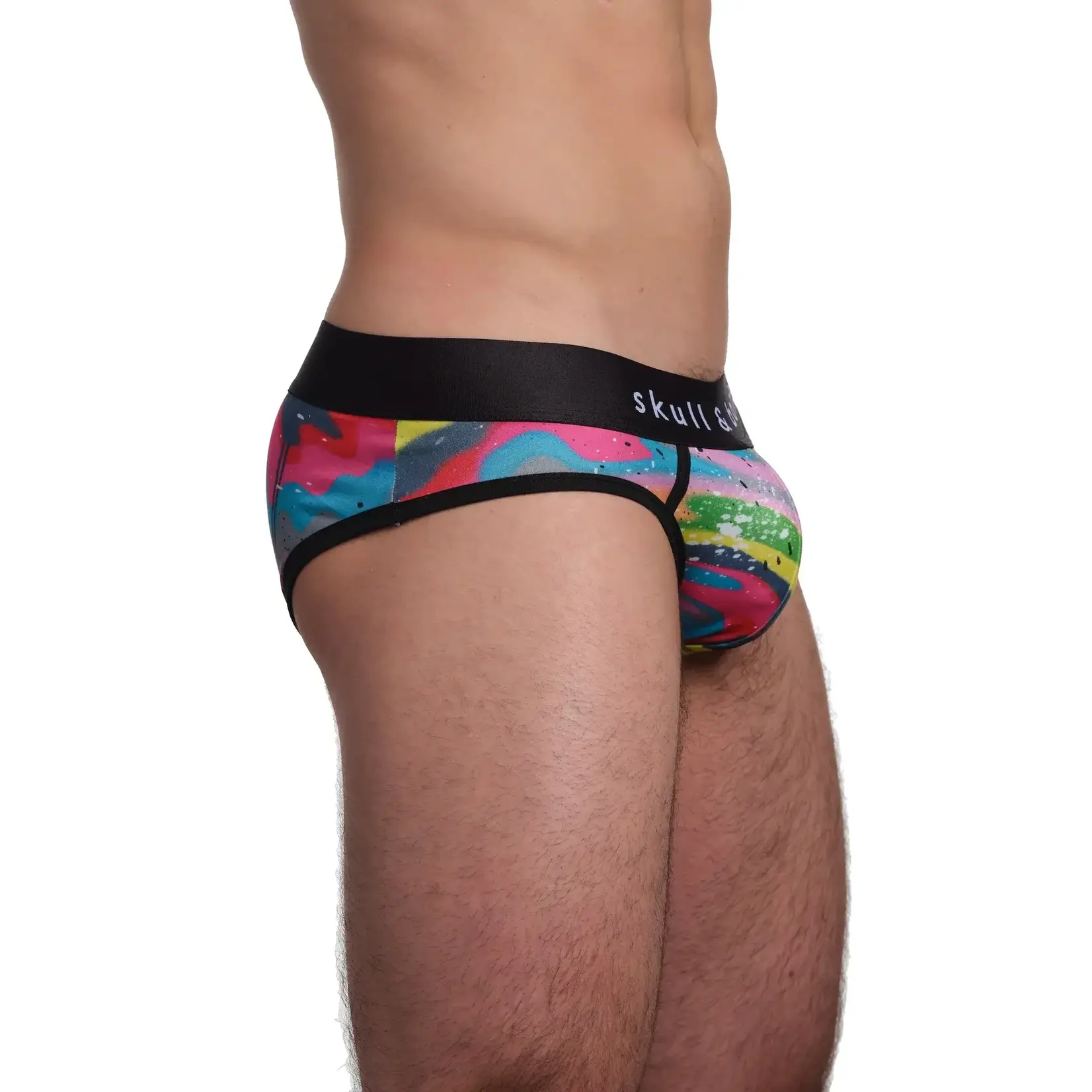 Skull & Bones Drip Neon Swirl