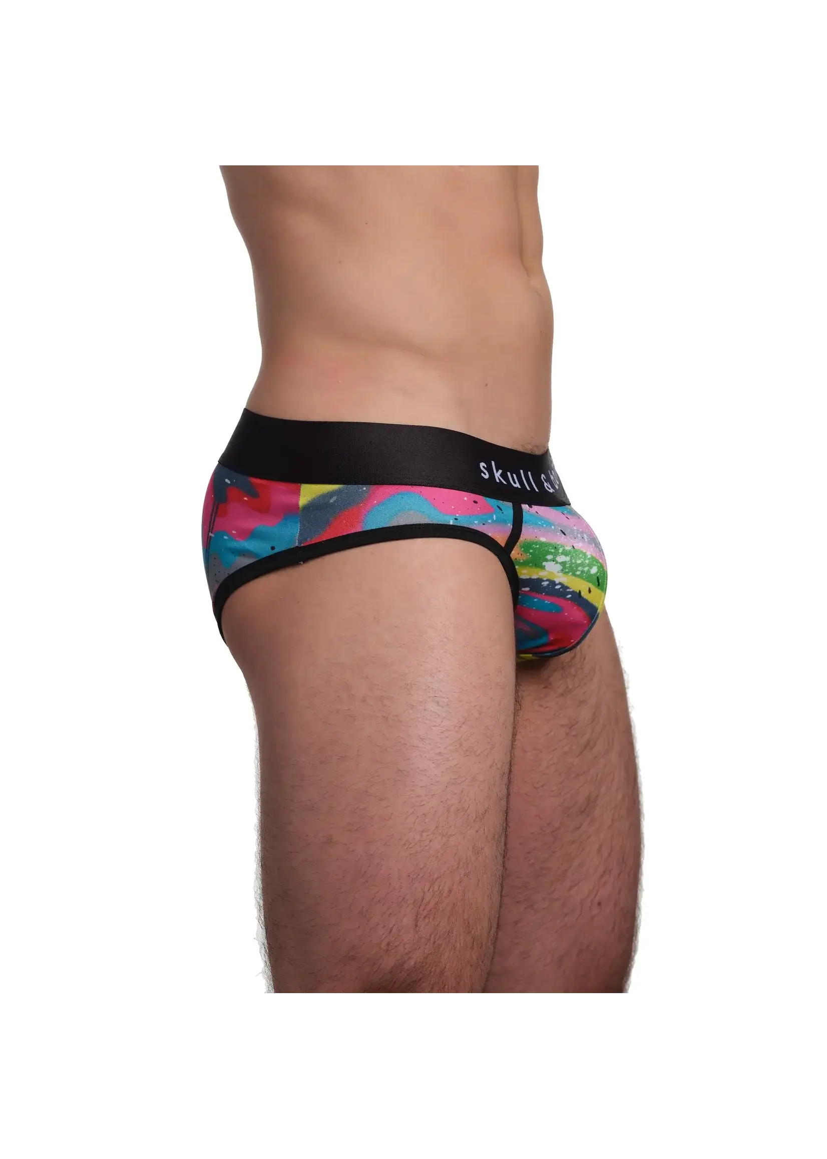 Skull & Bones Drip Neon Swirl