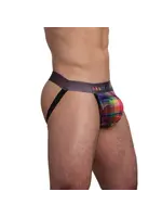 Skull & Bones Rainbow Plaid