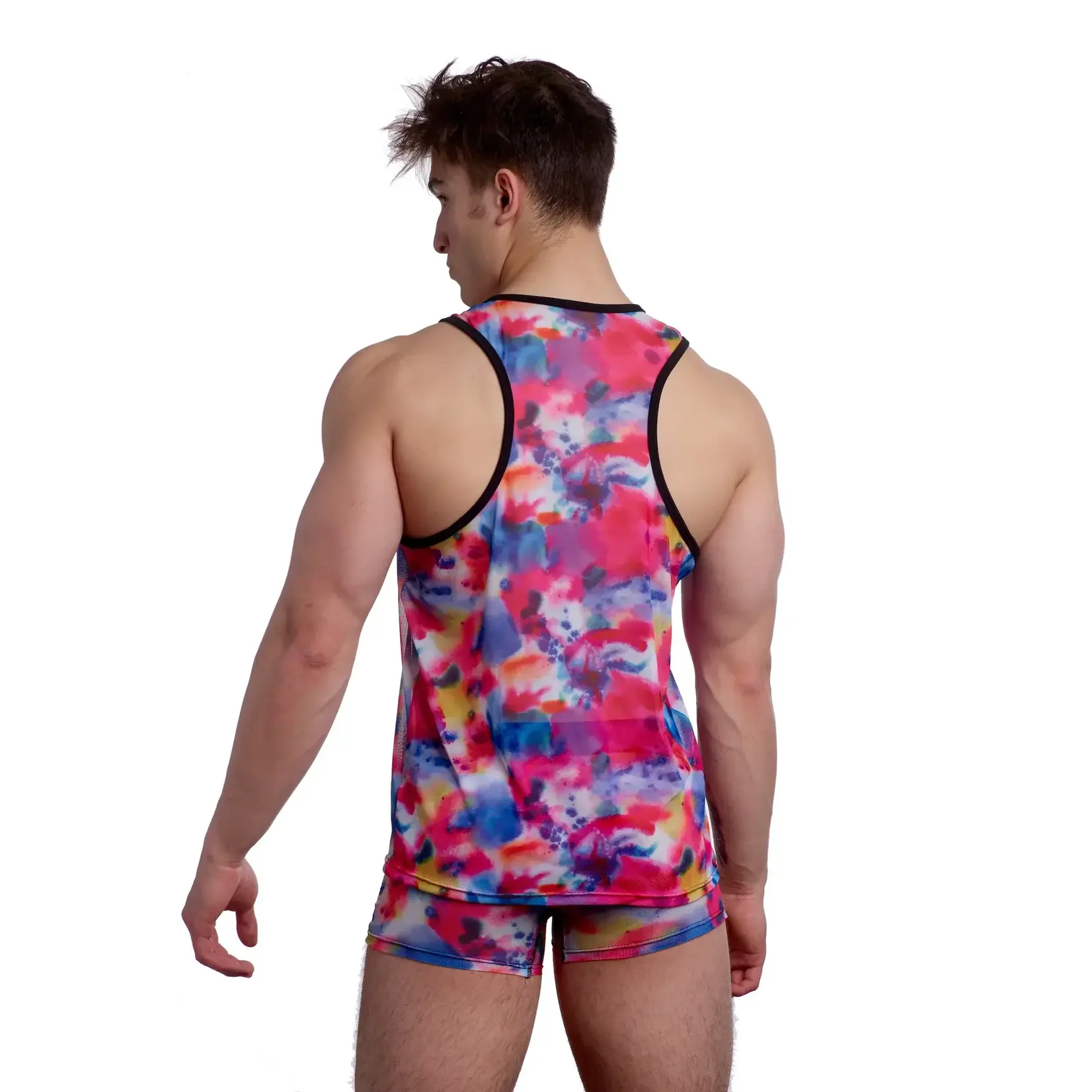 Skull & Bones Neon Powder Mesh Tank