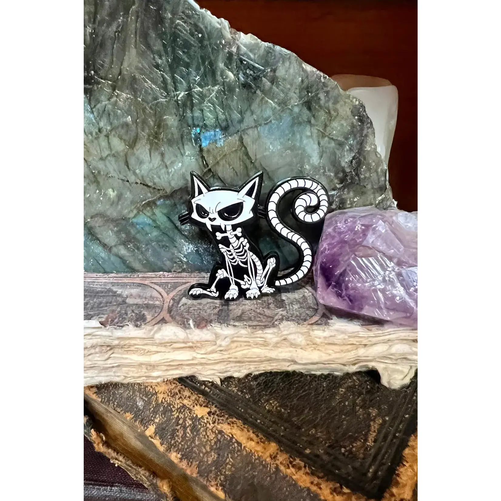 vampirefreaks Purr Evil Enamel Pin