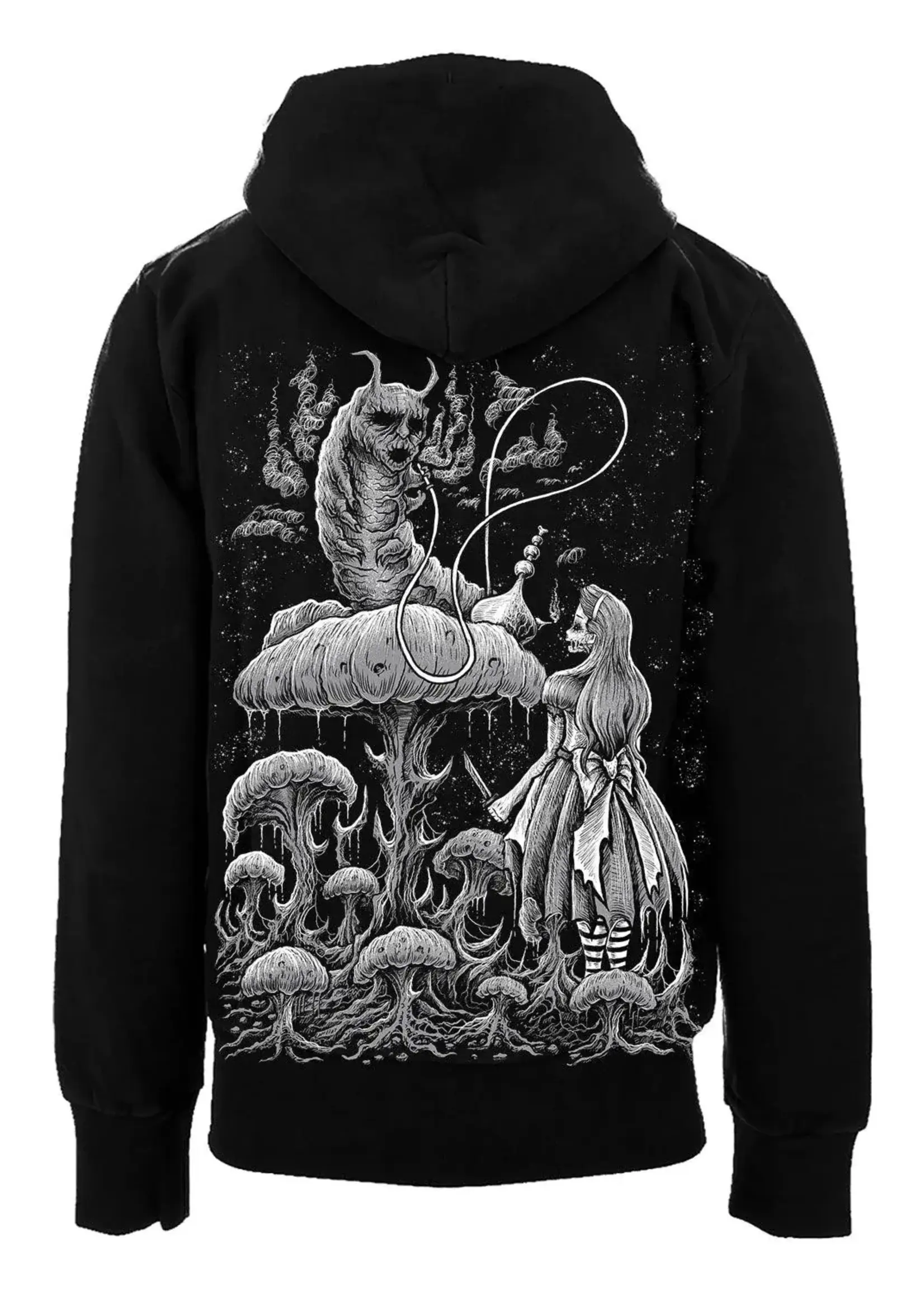 vampirefreaks Alice and the Caterpillar Zip Hoodie
