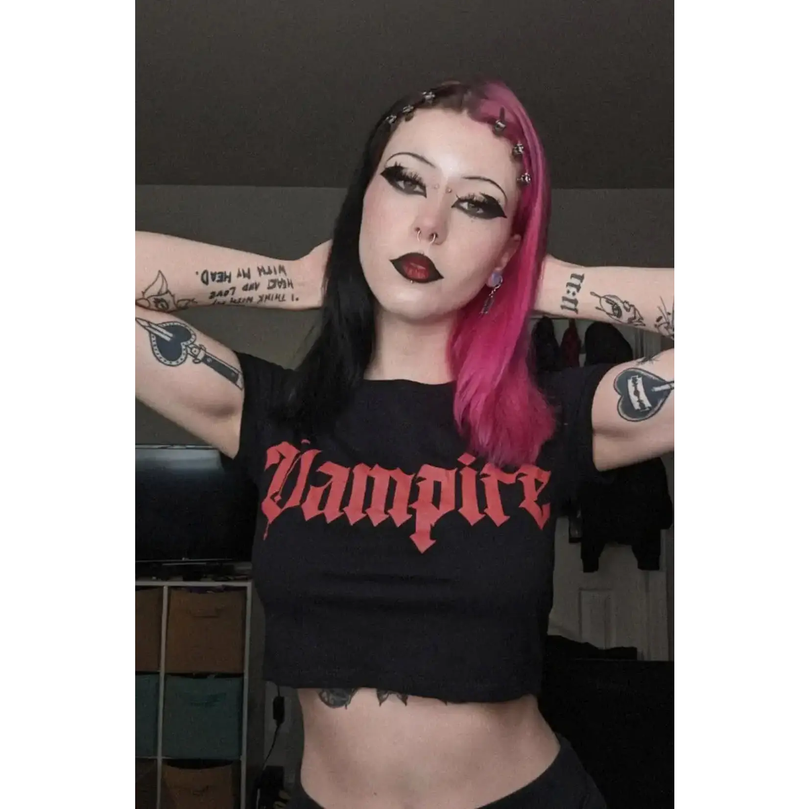 vampirefreaks I'm a Vampire Crop Top