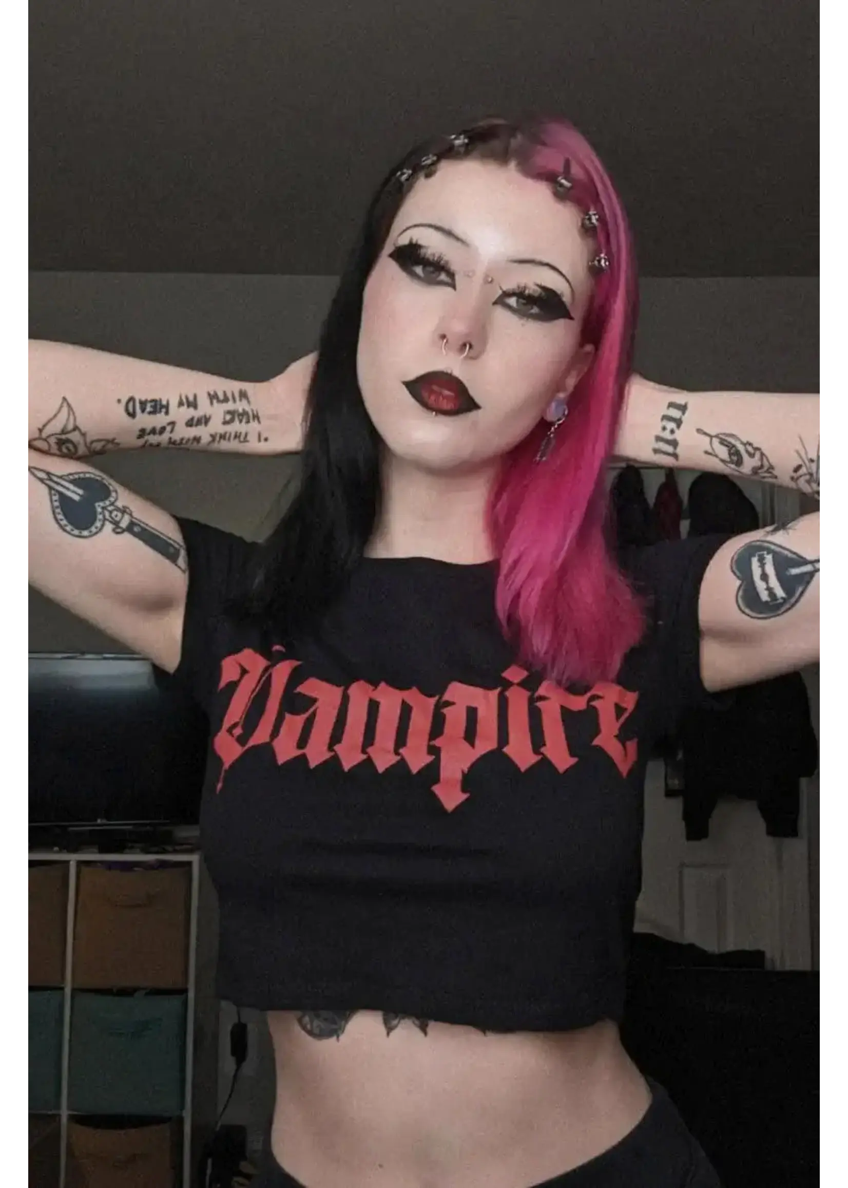 vampirefreaks I'm a Vampire Crop Top