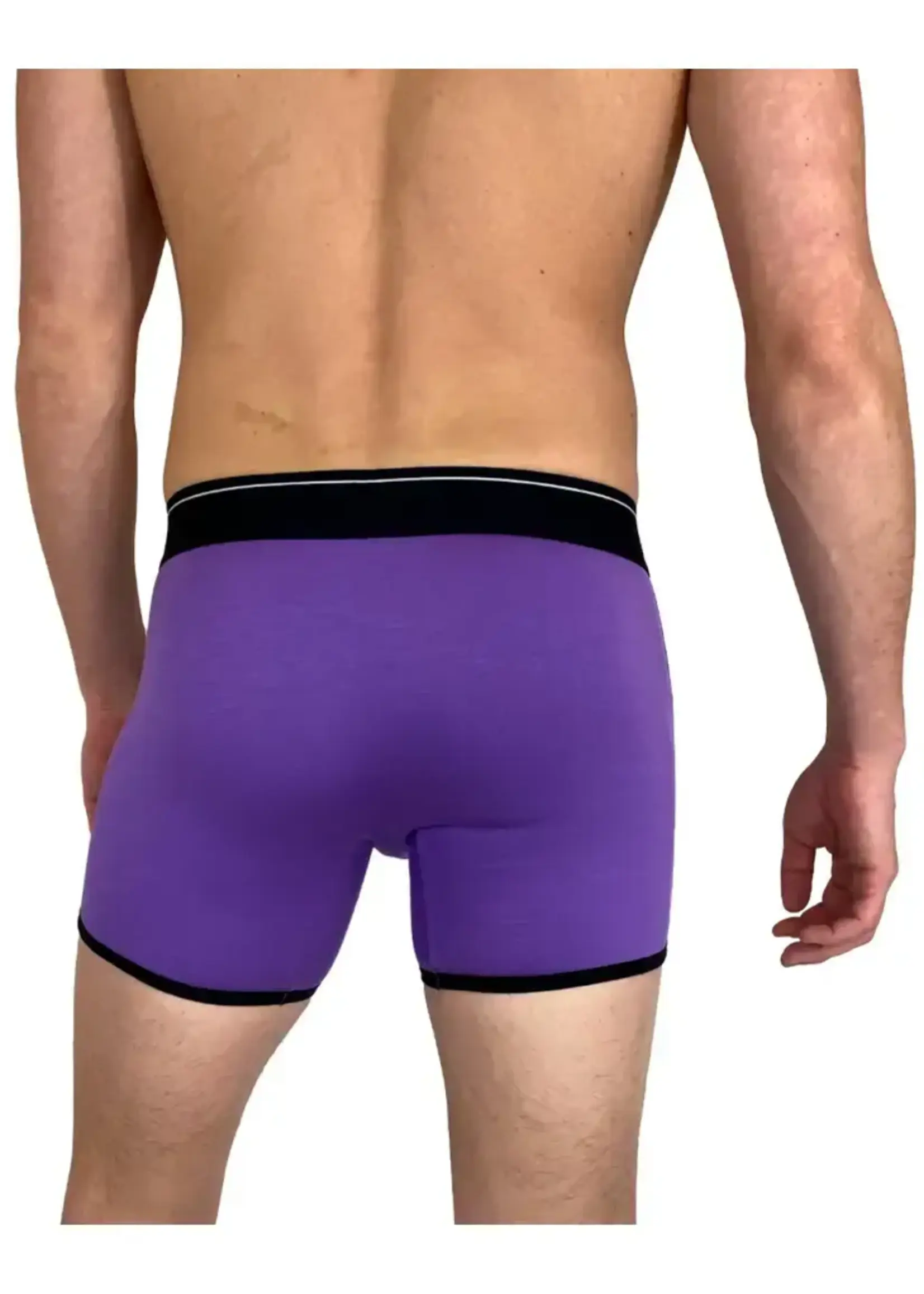 Dirt Squirrel Apparel Heliotrope Purple Bamboo Boxer Brief