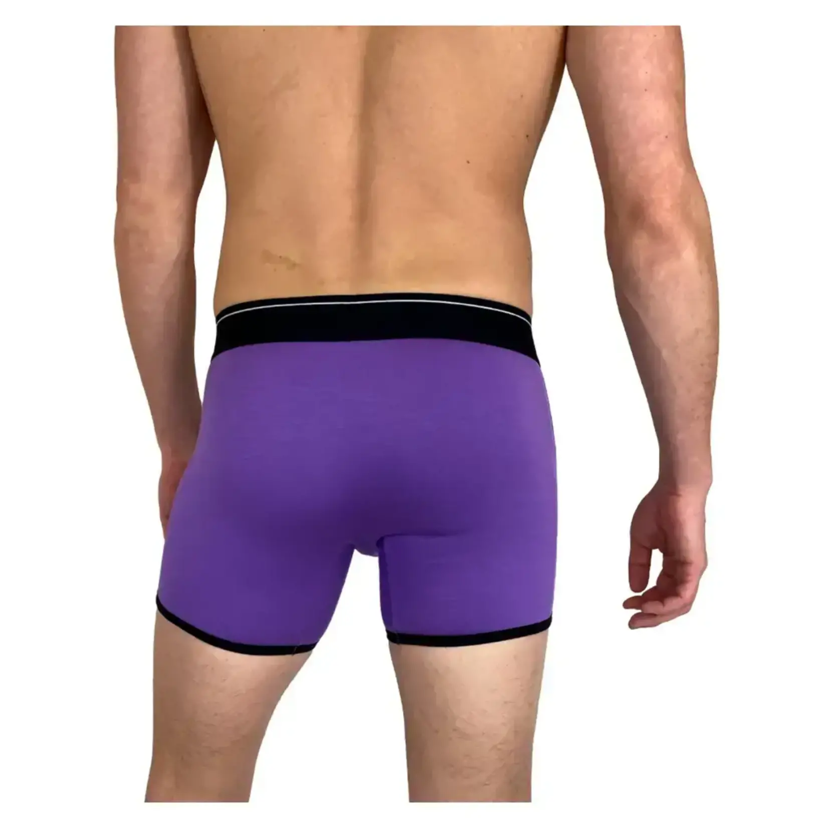 Dirt Squirrel Apparel Heliotrope Purple Bamboo Boxer Brief