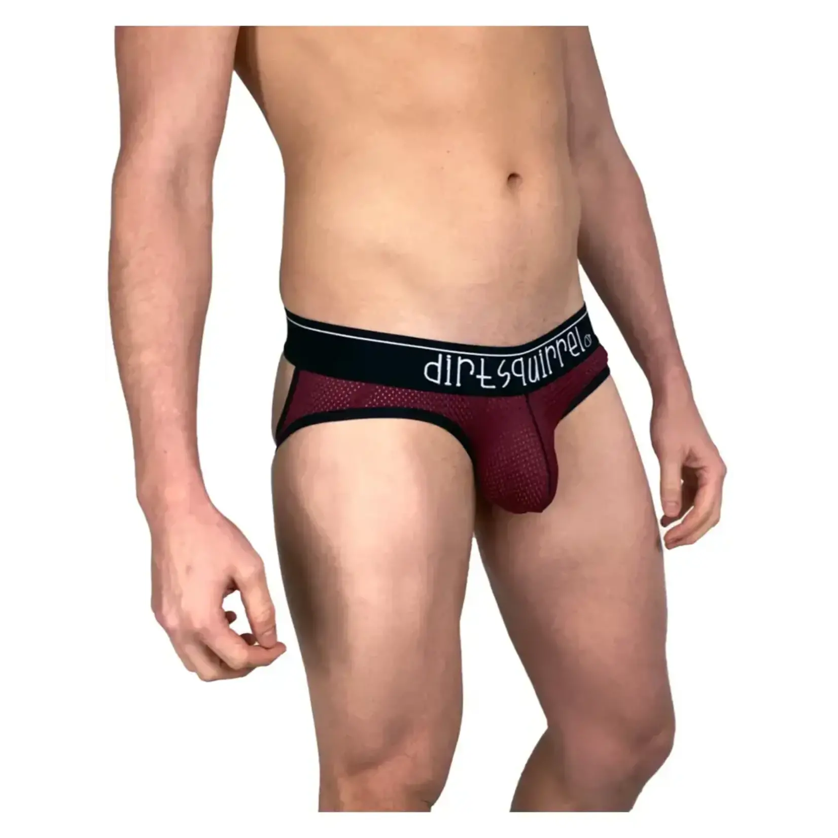 Dirt Squirrel Apparel Syrah Red Mesh Jock