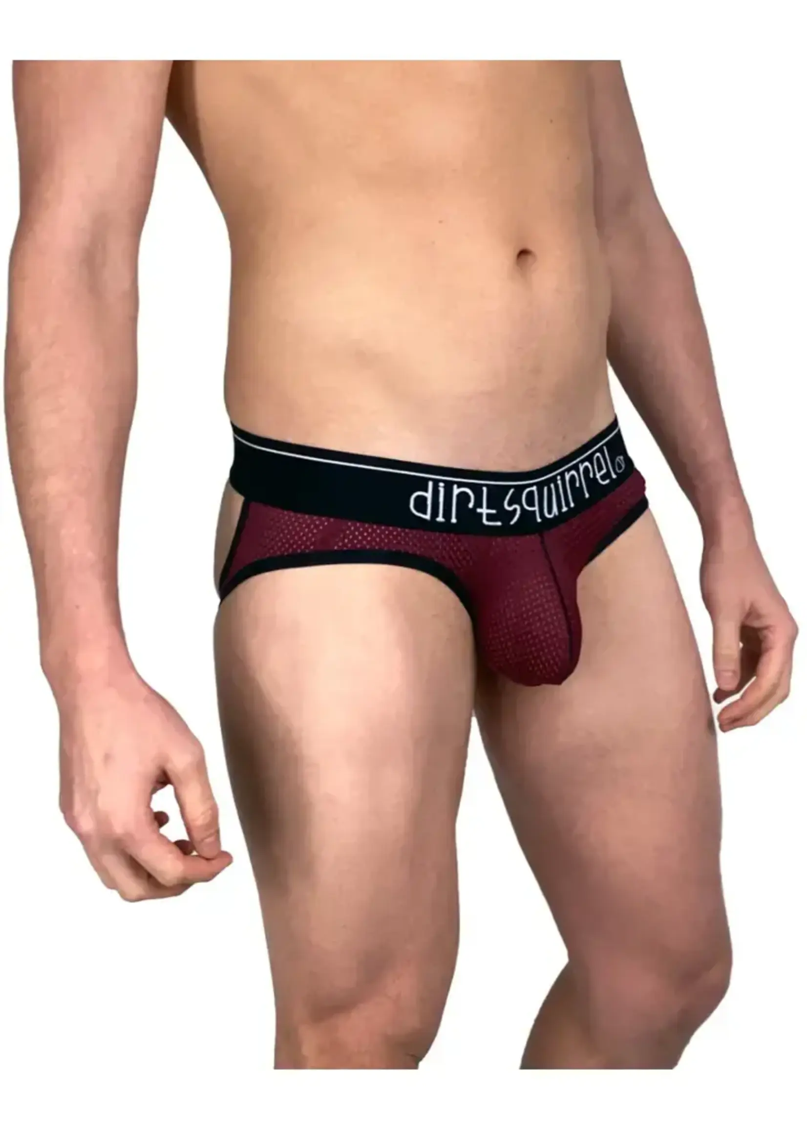 Dirt Squirrel Apparel Syrah Red Mesh Jock