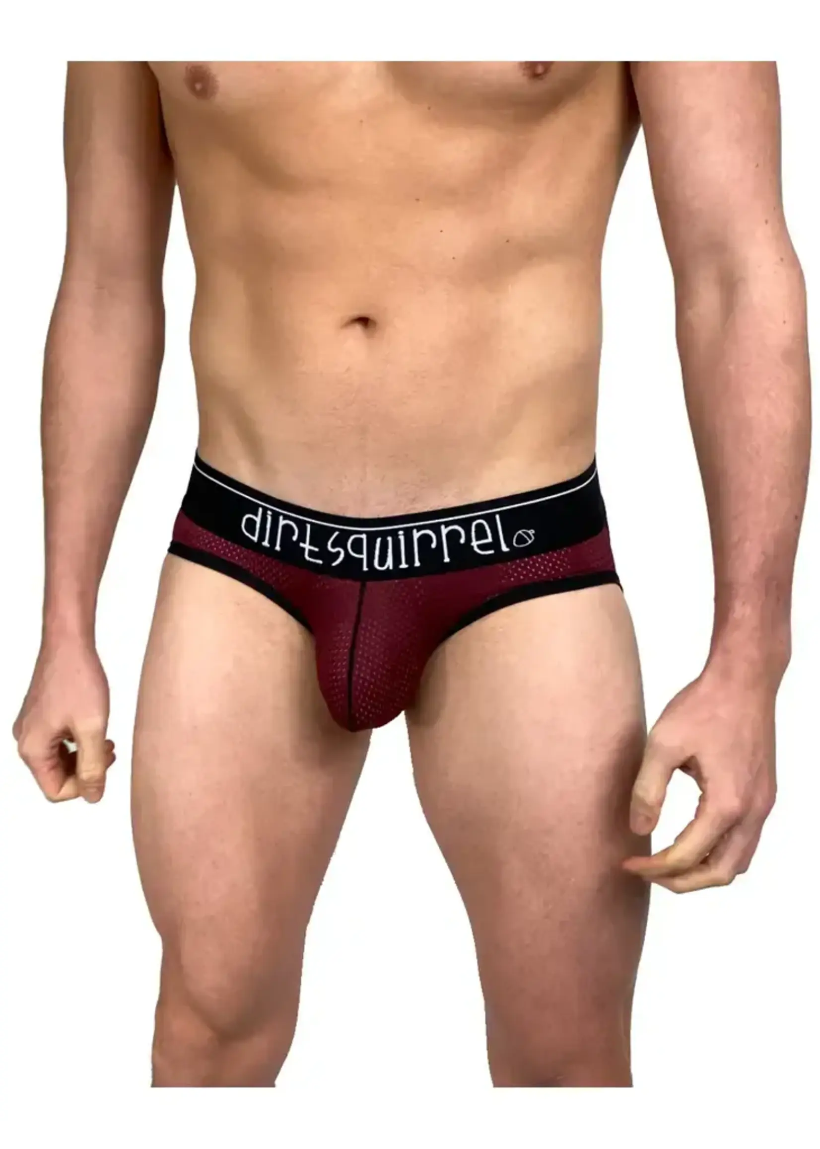 Dirt Squirrel Apparel Syrah Red Mesh Jock