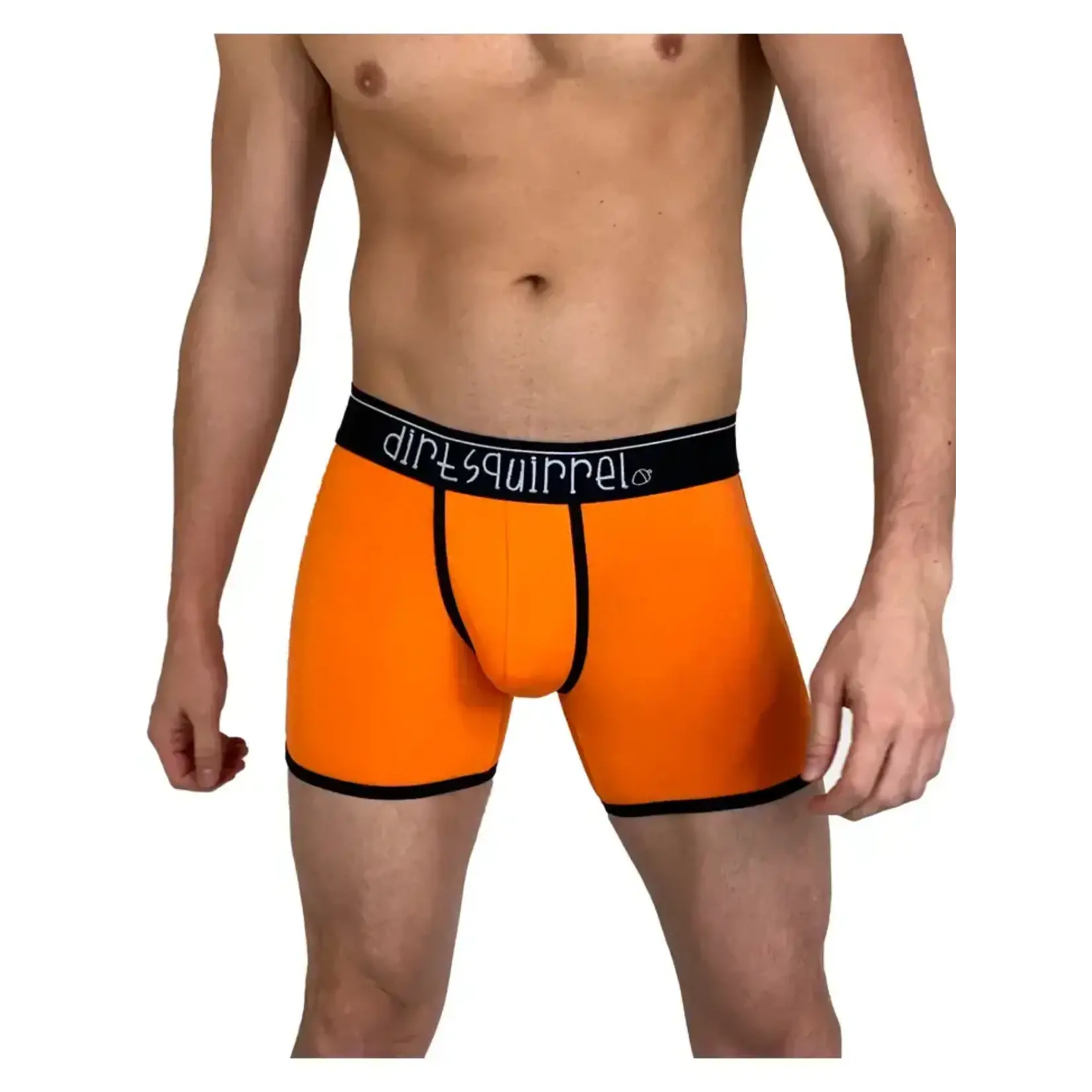 Dirt Squirrel Apparel Tangerine Orange Bamboo Boxer Brief