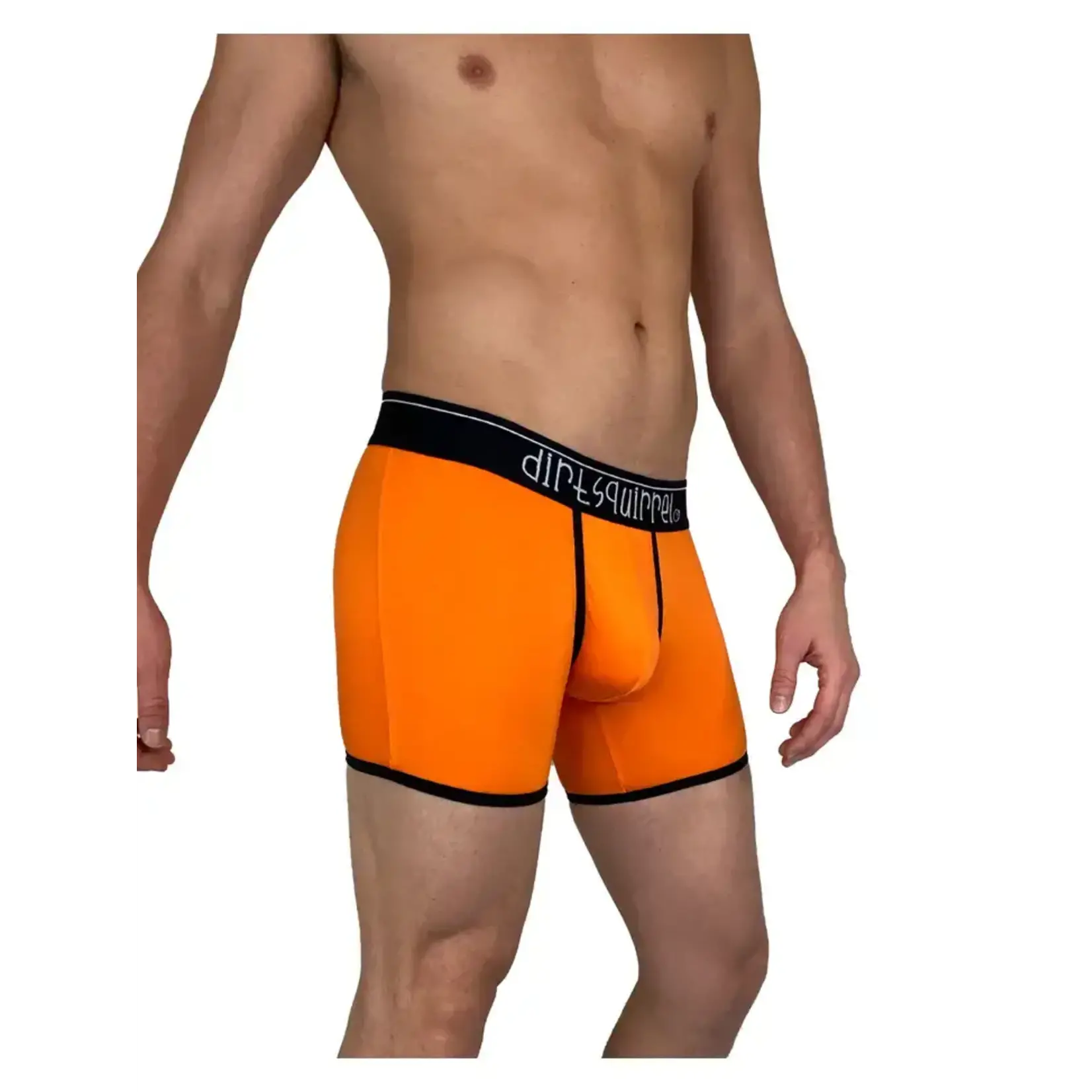 Dirt Squirrel Apparel Tangerine Orange Bamboo Boxer Brief