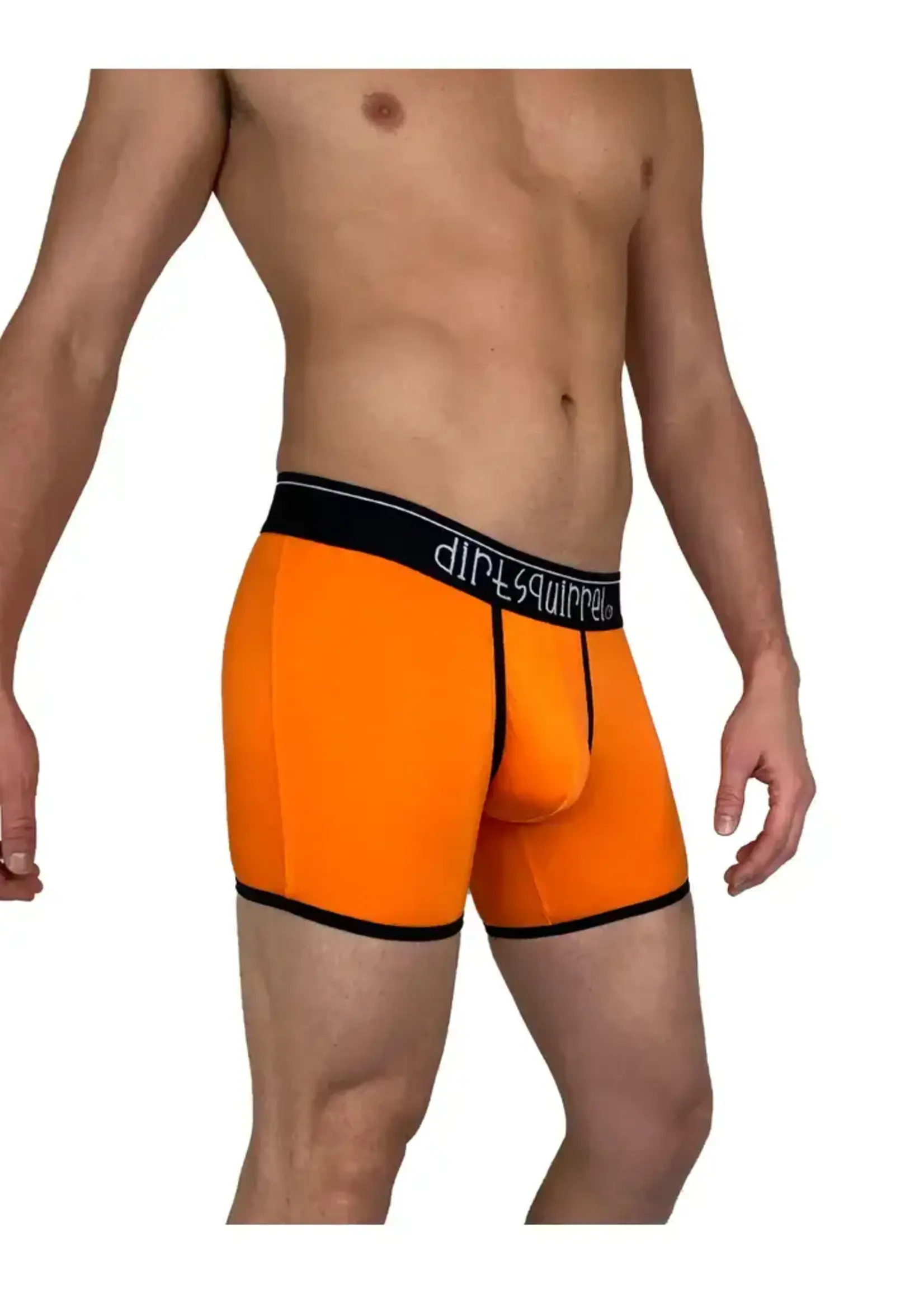Dirt Squirrel Apparel Tangerine Orange Bamboo Boxer Brief