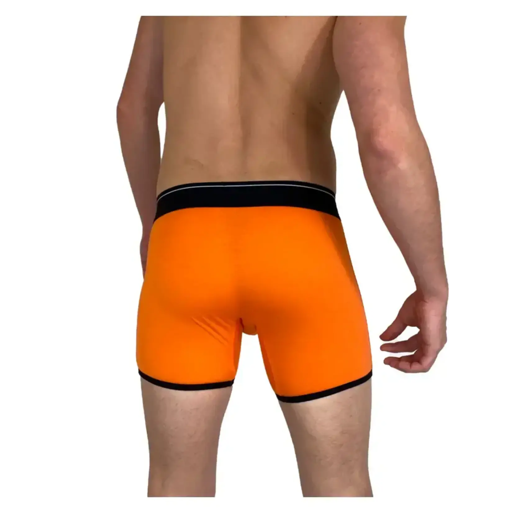 Dirt Squirrel Apparel Tangerine Orange Bamboo Boxer Brief