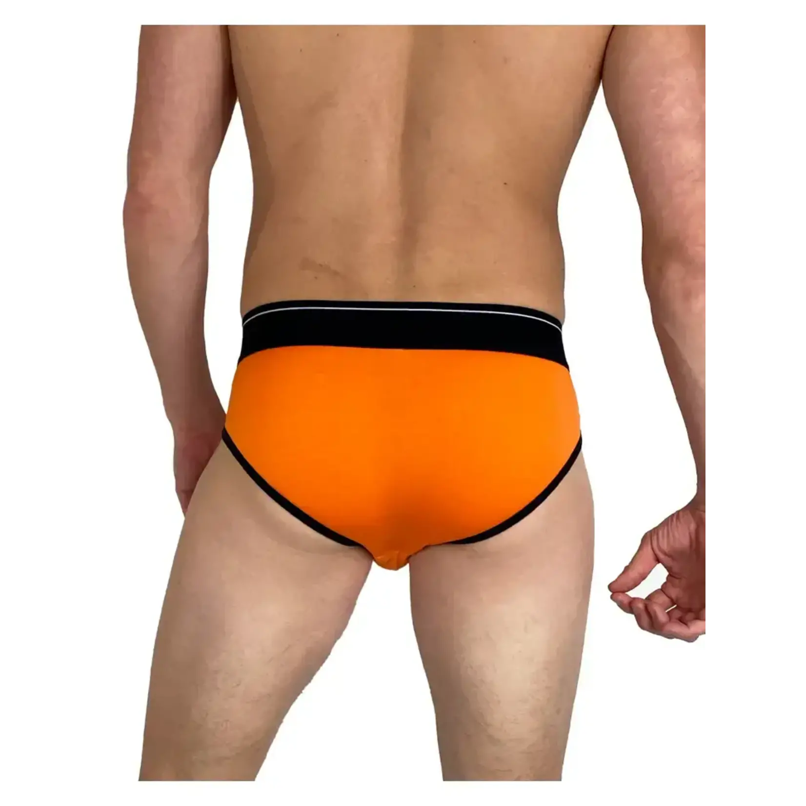 Dirt Squirrel Apparel Tangerine Orange Bamboo Brief