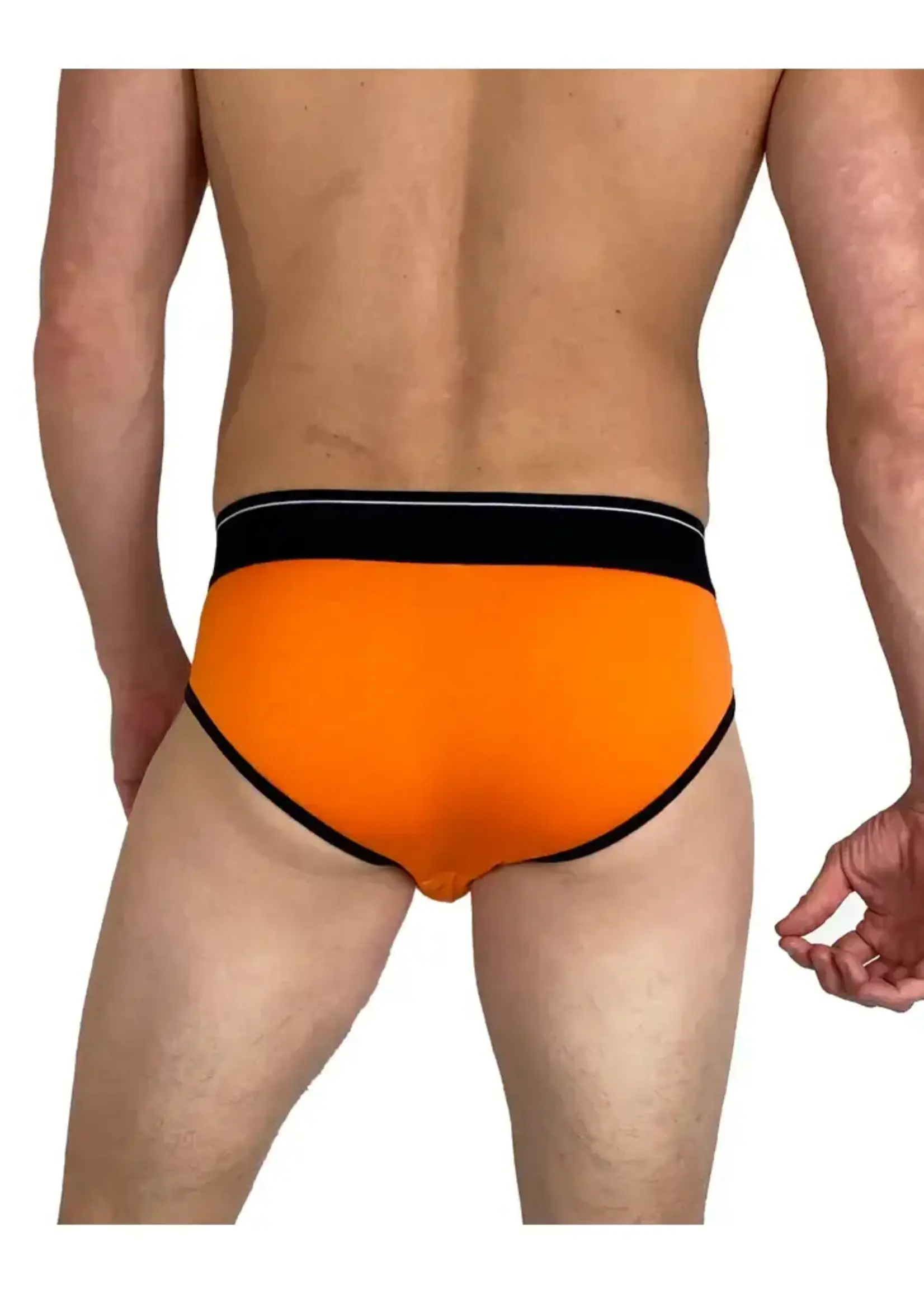 Dirt Squirrel Apparel Tangerine Orange Bamboo Brief
