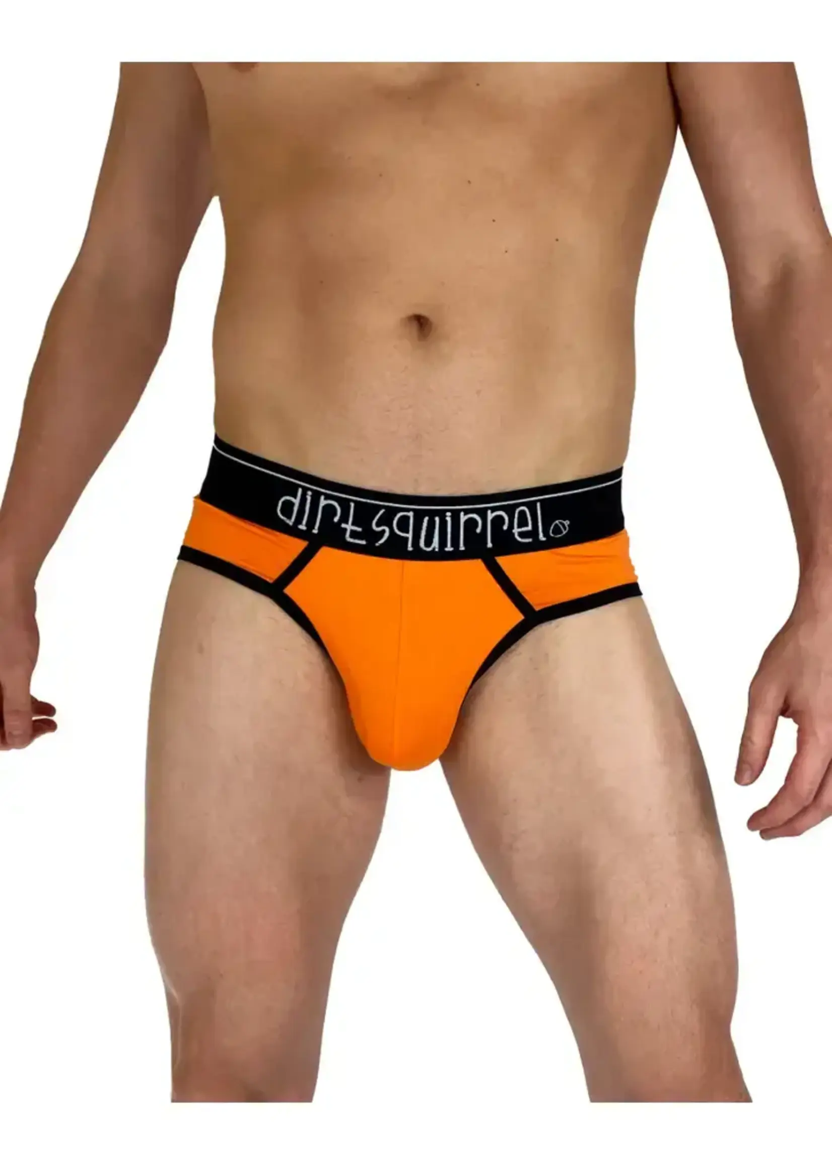 Dirt Squirrel Apparel Tangerine Orange Bamboo Brief