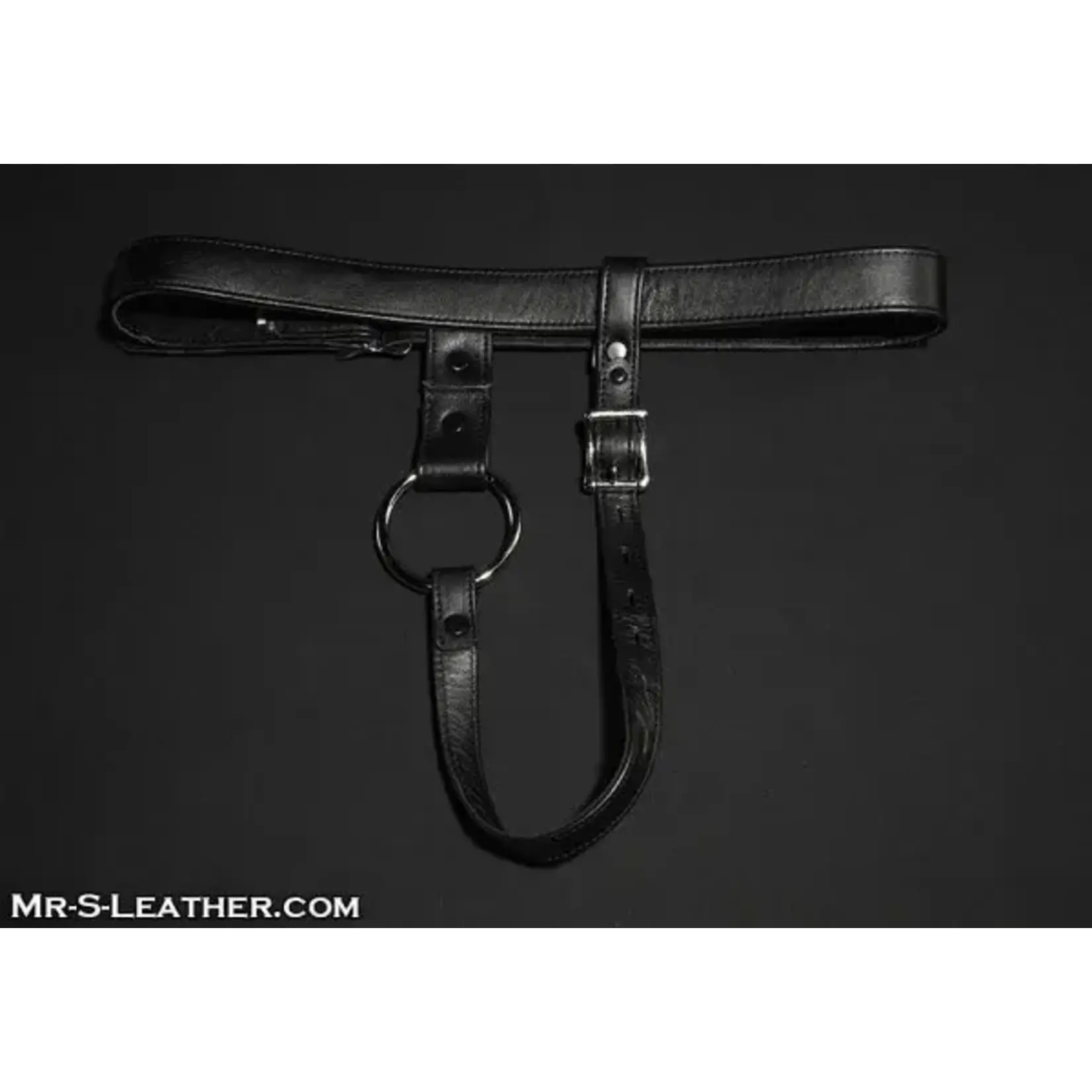 Mr. S Leather Mr. S Leather - Deluxe Locking Leather Butt Plug Harness