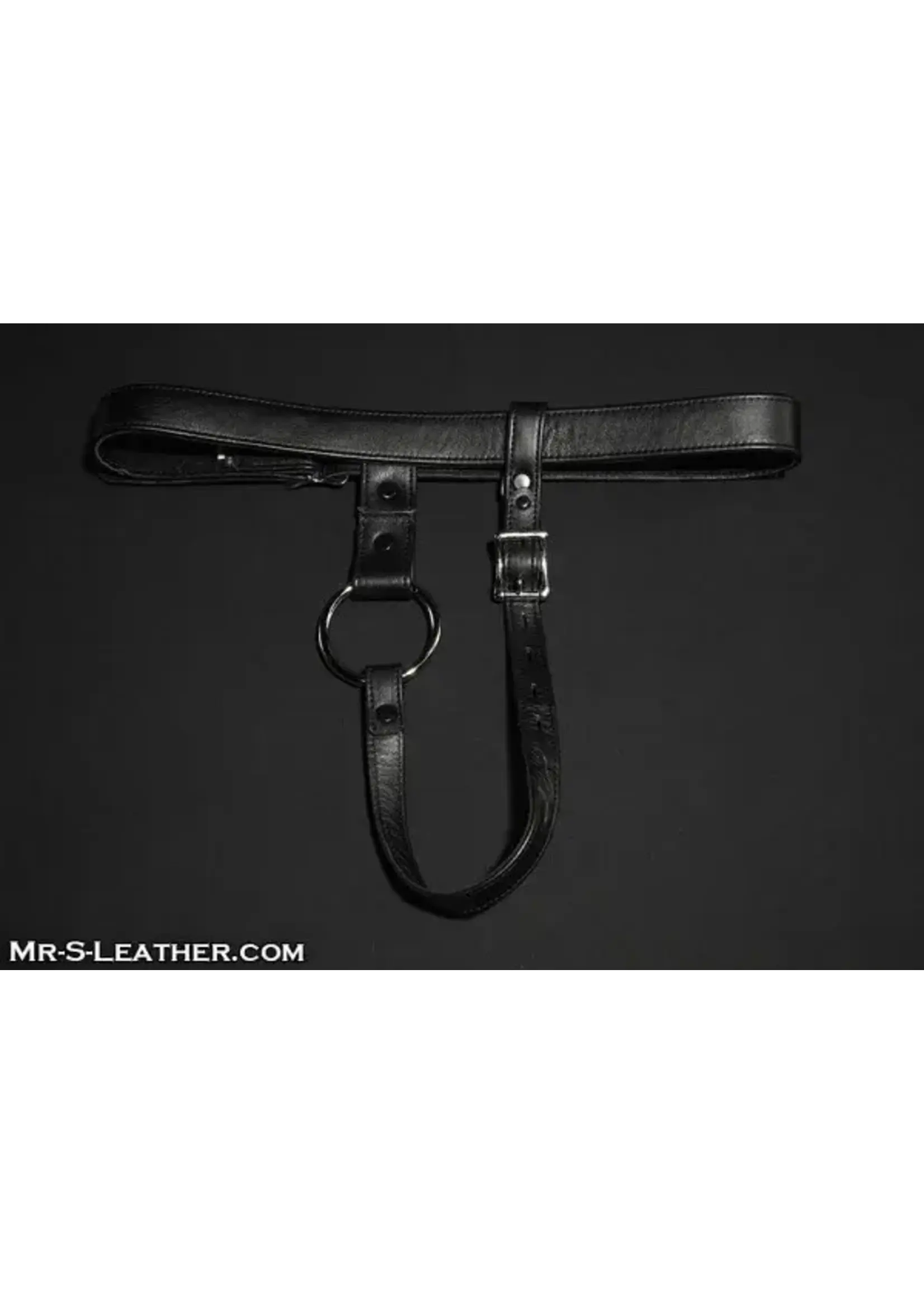 Mr. S Leather Mr. S Leather - Deluxe Locking Leather Butt Plug Harness