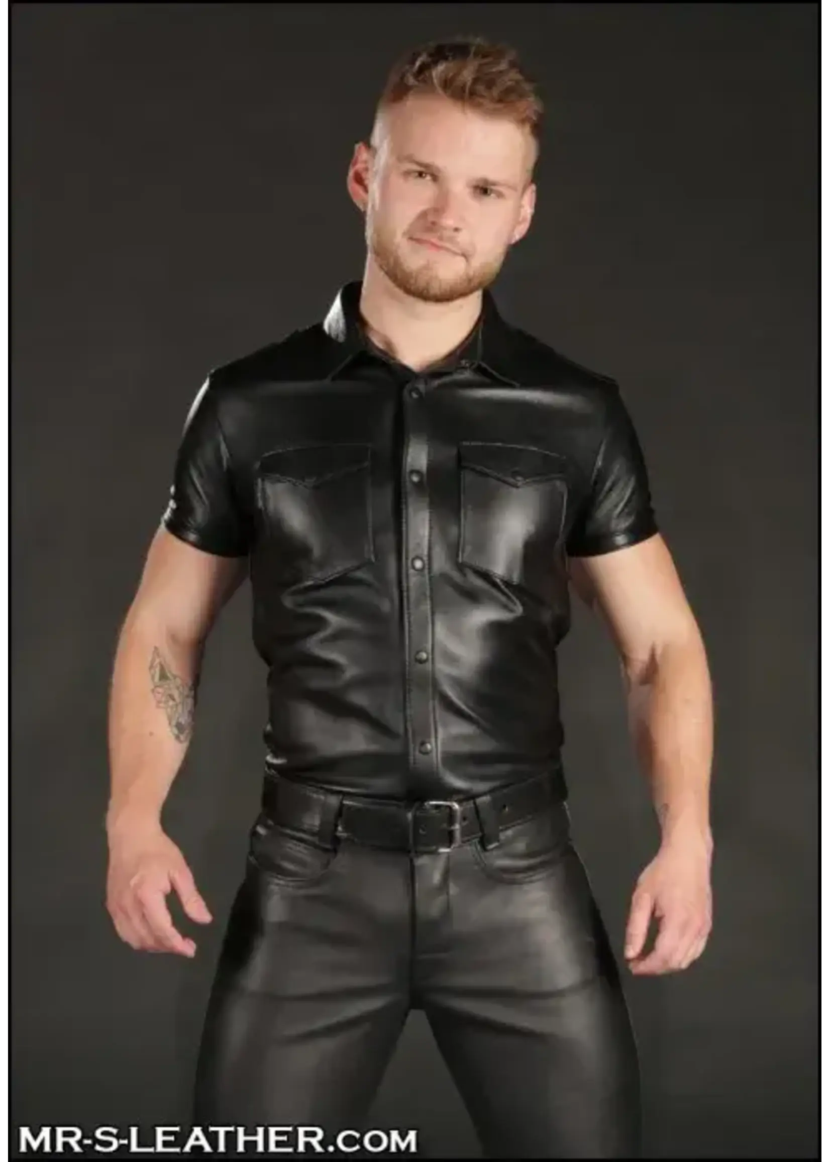 Mr. S Leather Mr. S Leather - Lambskin Classic Shirt