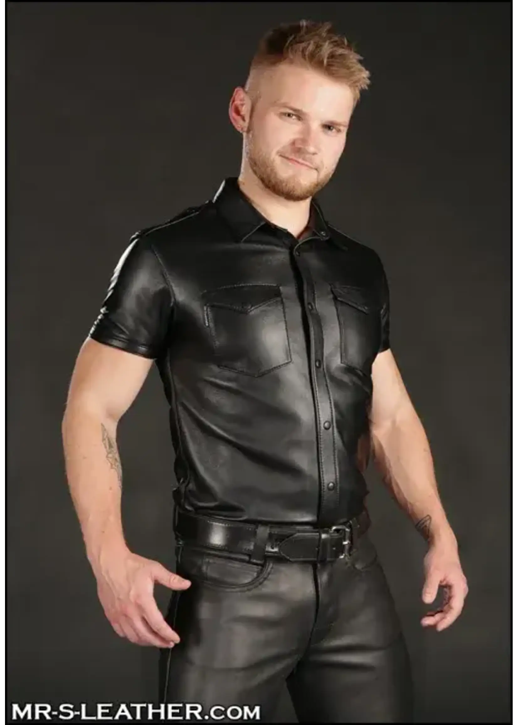 Mr. S Leather Mr. S Leather - Lambskin Classic Shirt