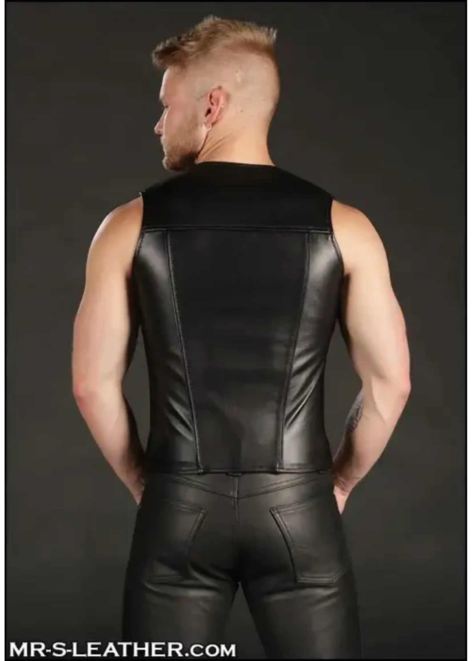 Mr. S Leather Mr. S Leather - Leather Zip Front Vest