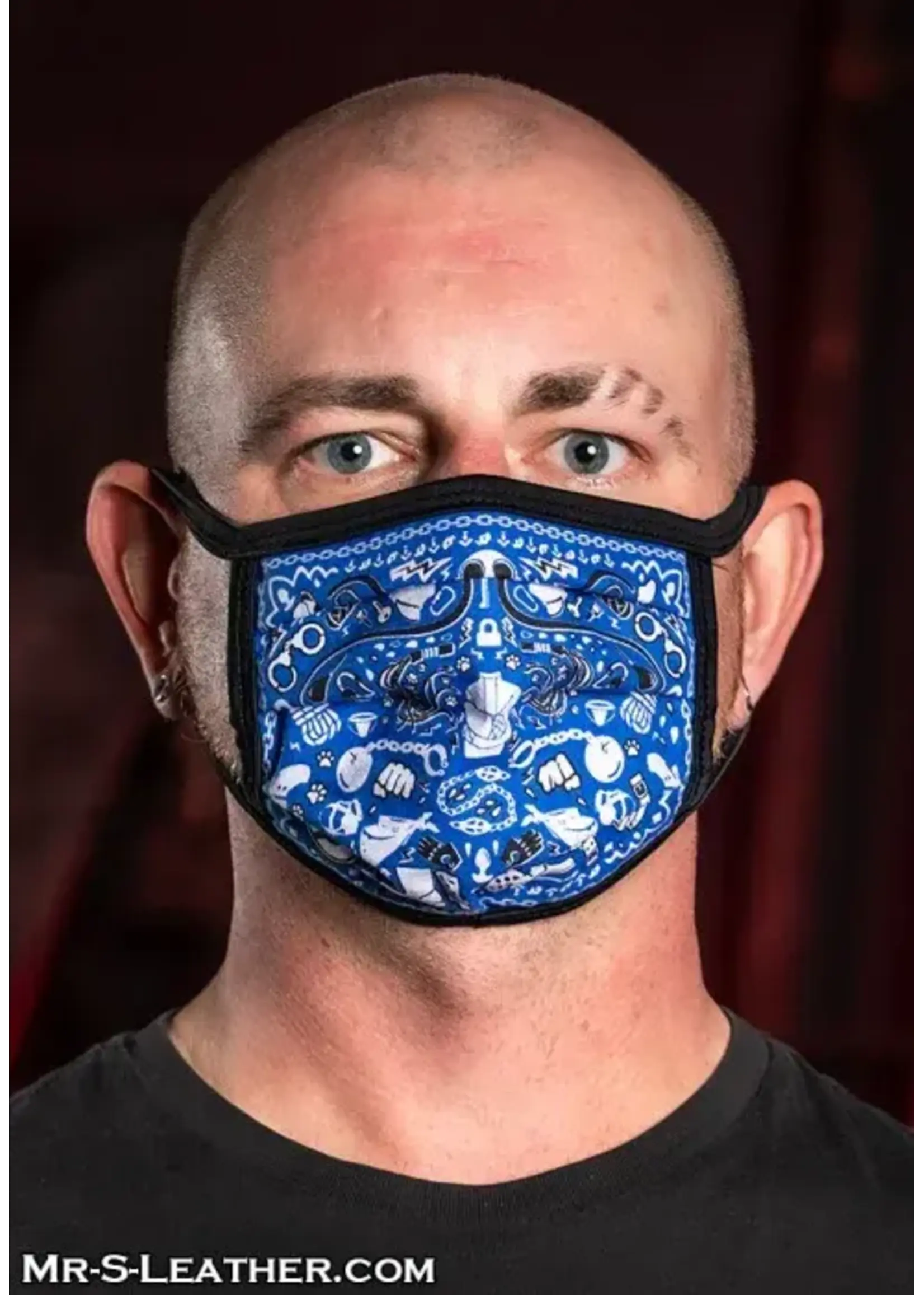 Mr. S Leather Mr. S Leather - Reversible Kinky Face Mask- One Size