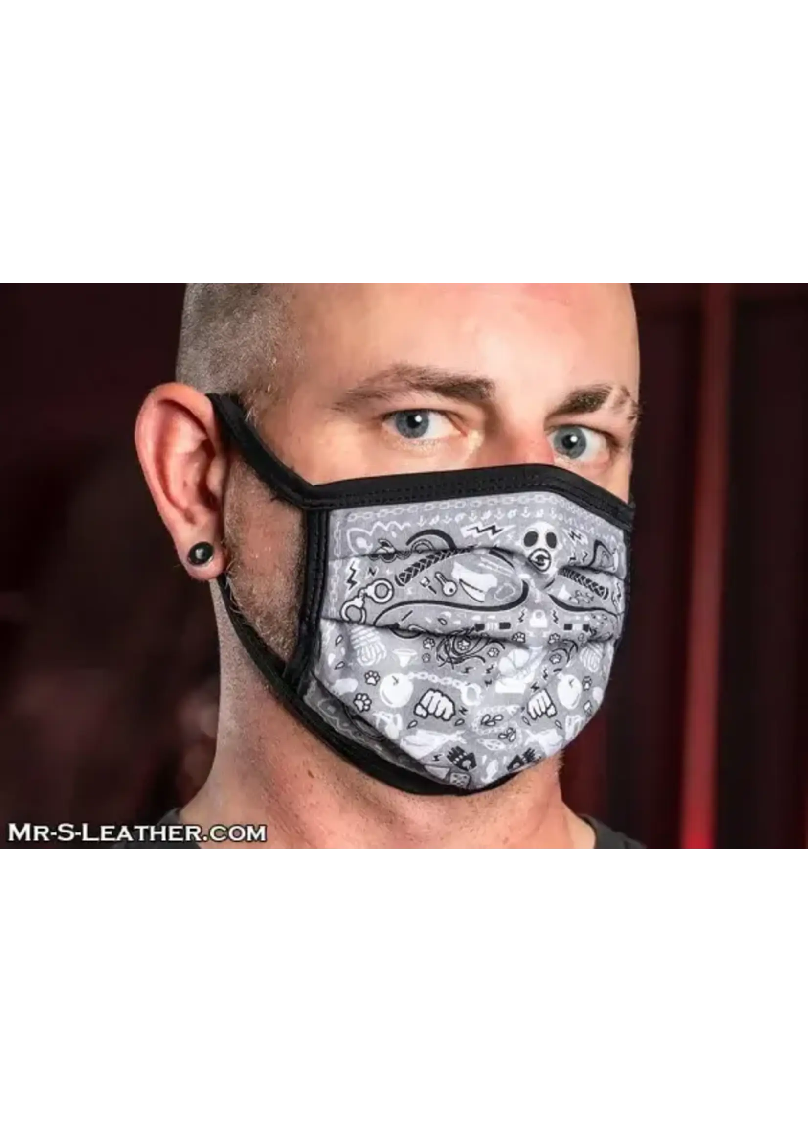 Mr. S Leather Mr. S Leather - Reversible Kinky Face Mask- One Size