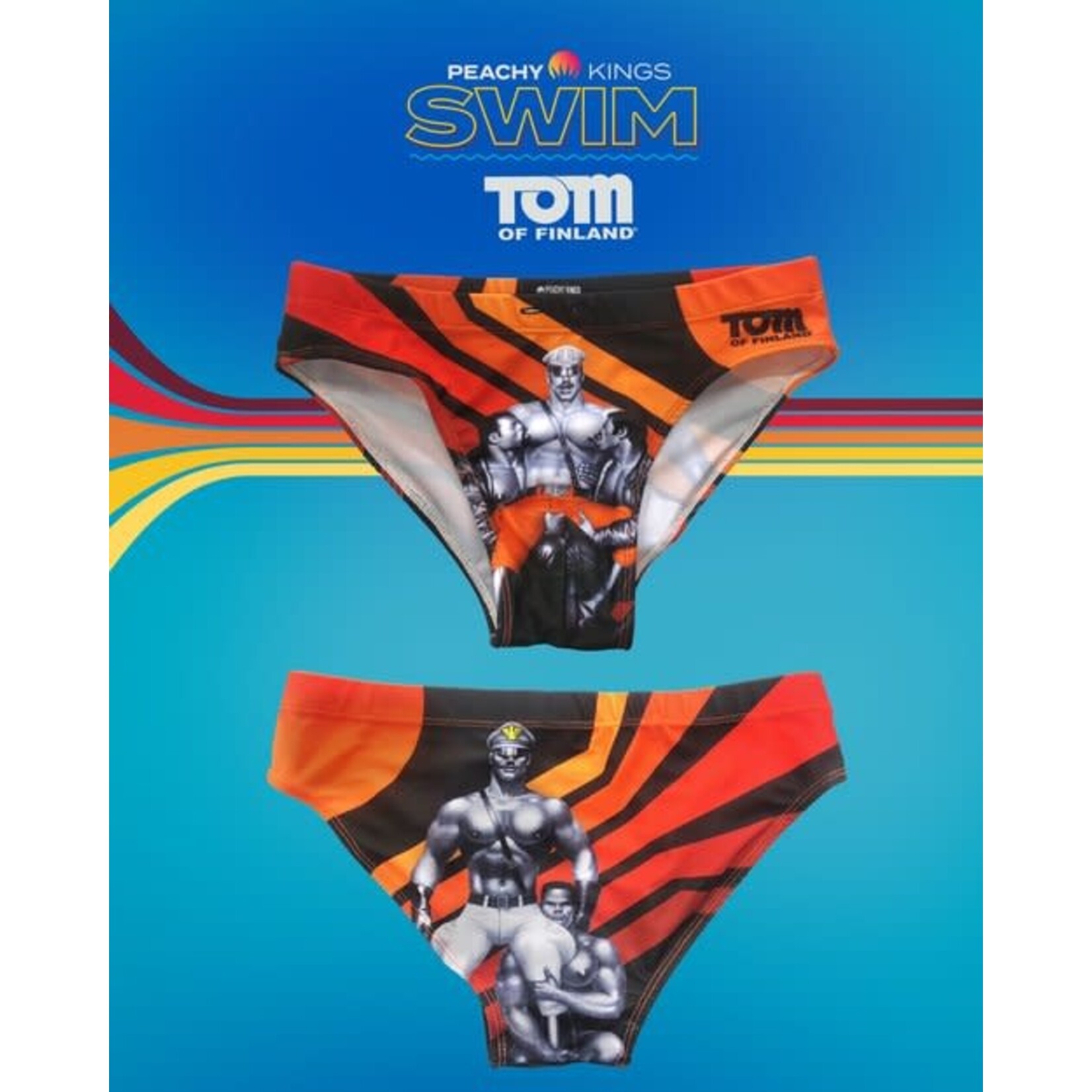 Peachy Kings SWIM Tom of Finland “RETRO” Swim Briefs