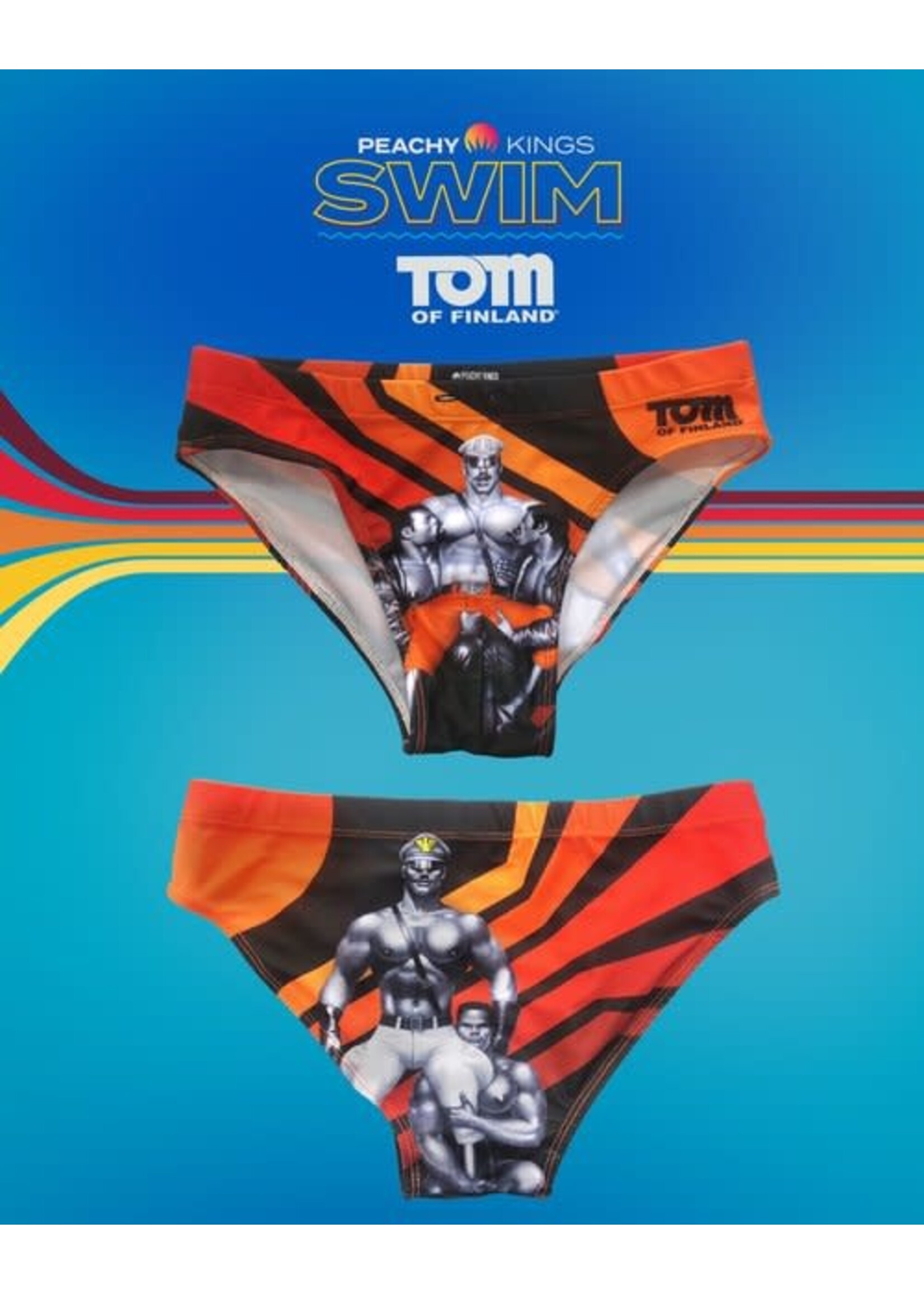 Peachy Kings SWIM Tom of Finland “RETRO” Swim Briefs
