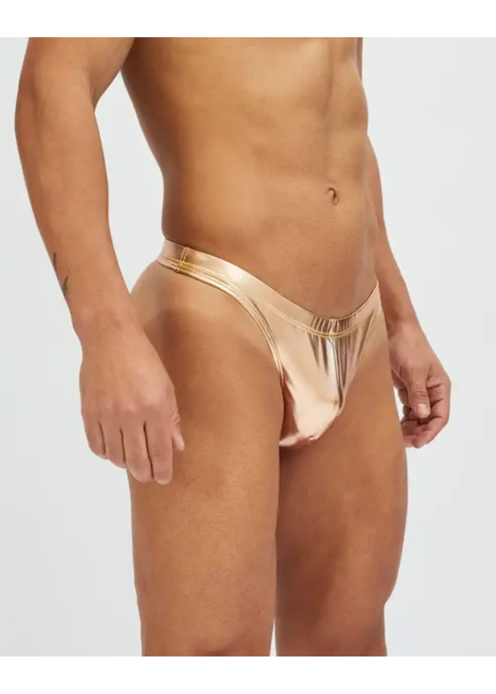 Metallic Swim Thong