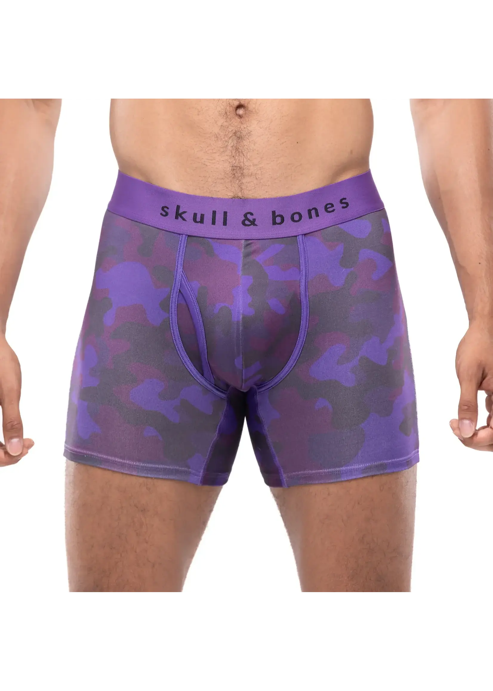 Skull & Bones Purple Camo Boxer Brief