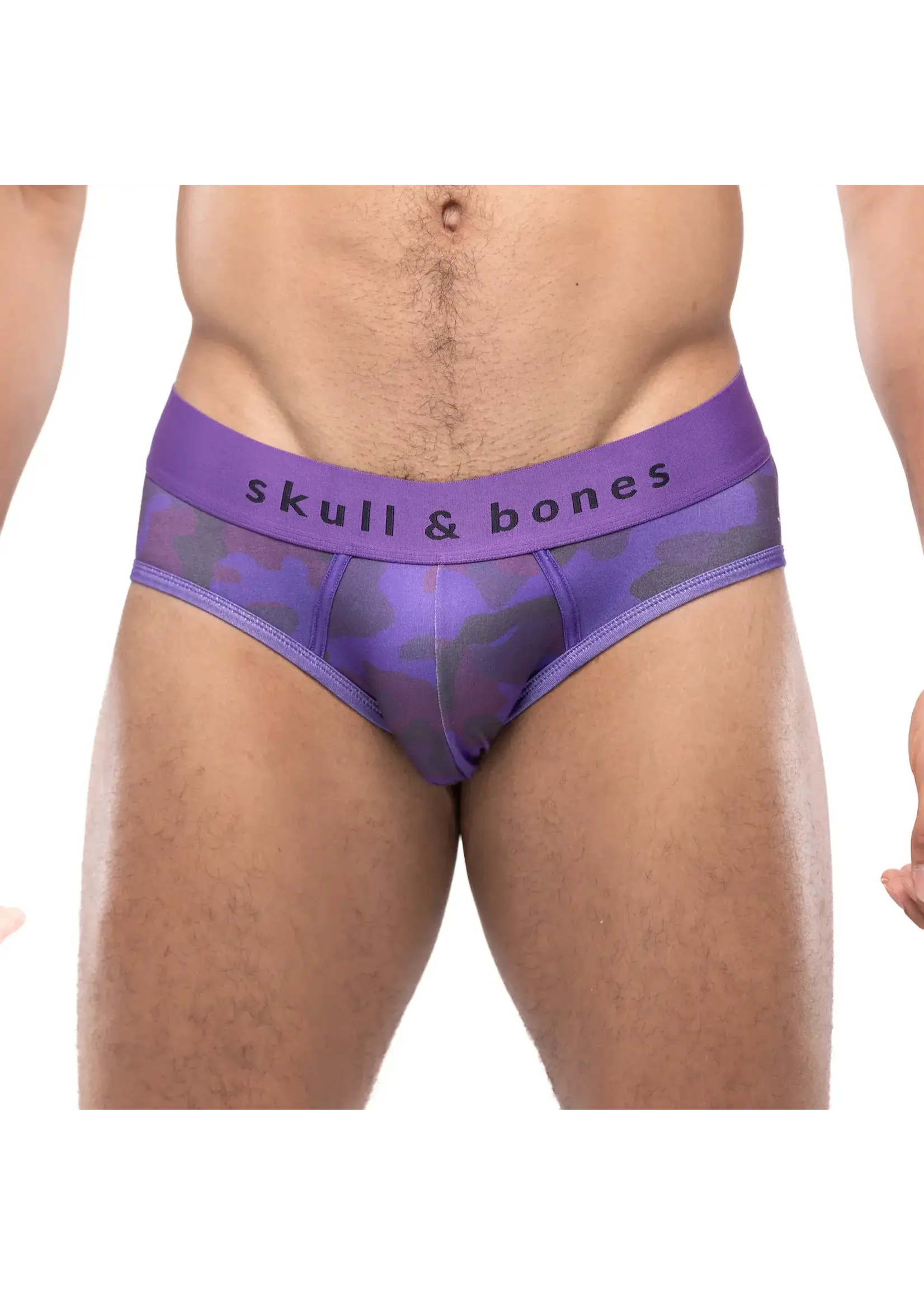 Skull & Bones Purple Camo Brief