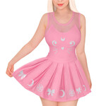 LittleForBig Luna Onesie Pink Skirt Set