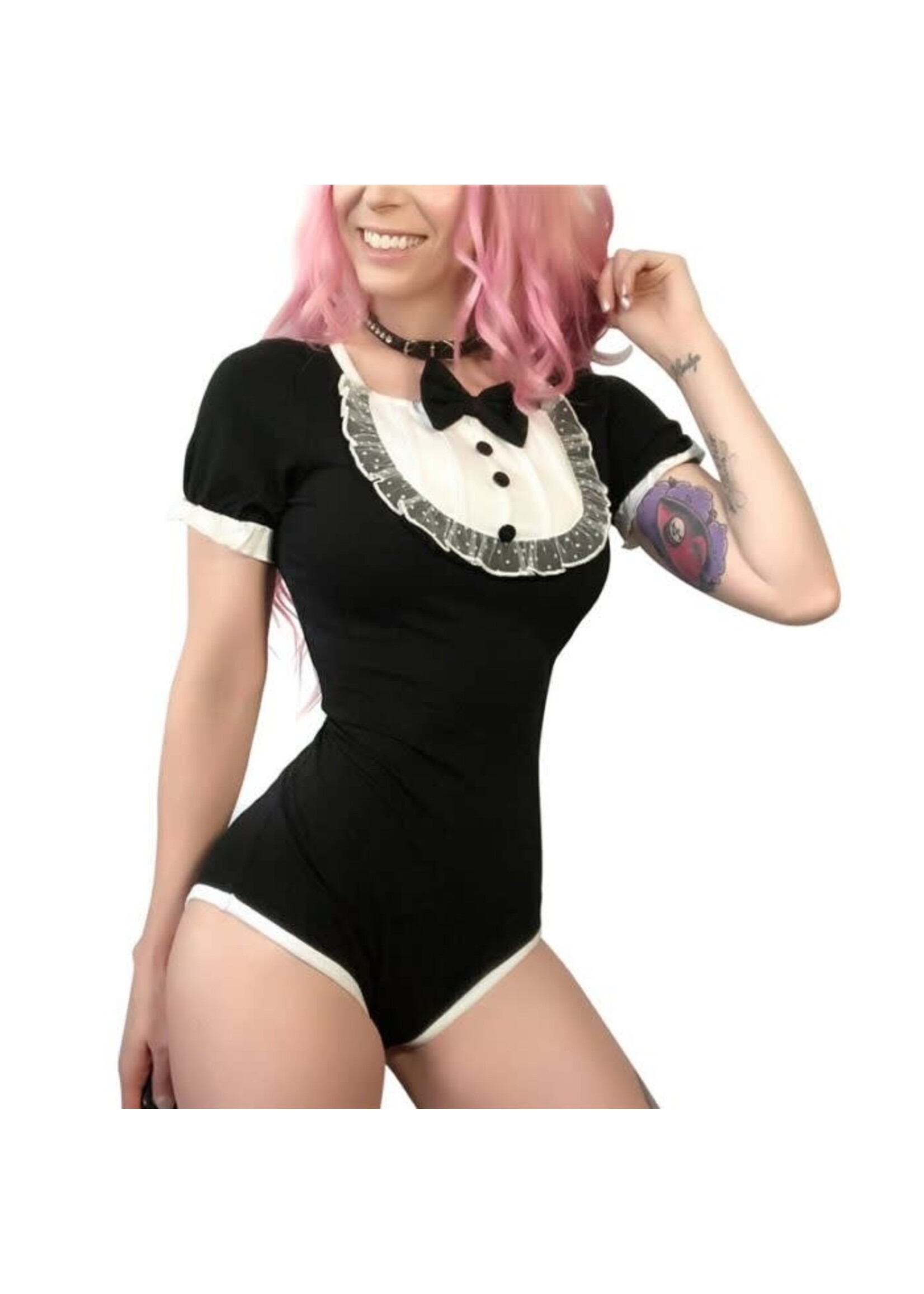 LittleForBig Wonderland Series Onesie Bodysuit Black