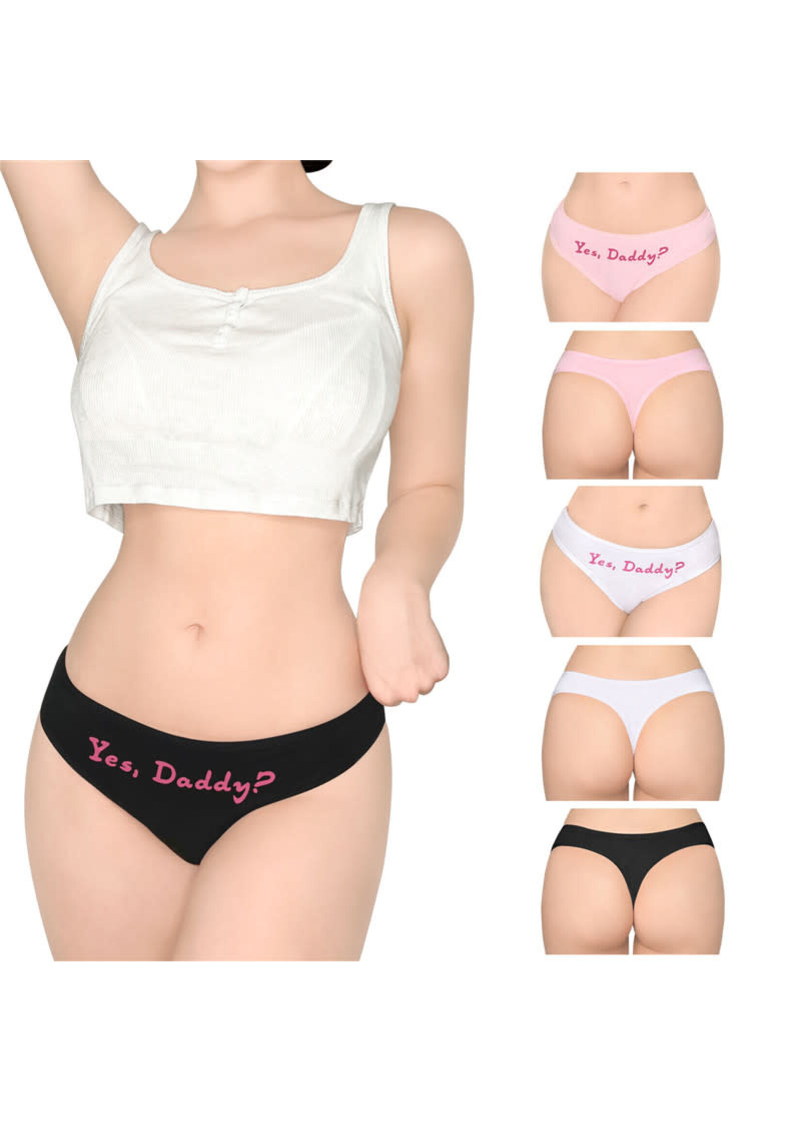 LittleForBig Yes Daddy Sexy Thong Panties Set