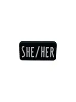 The Awareness Company She/Her Pronoun Enamel Pin