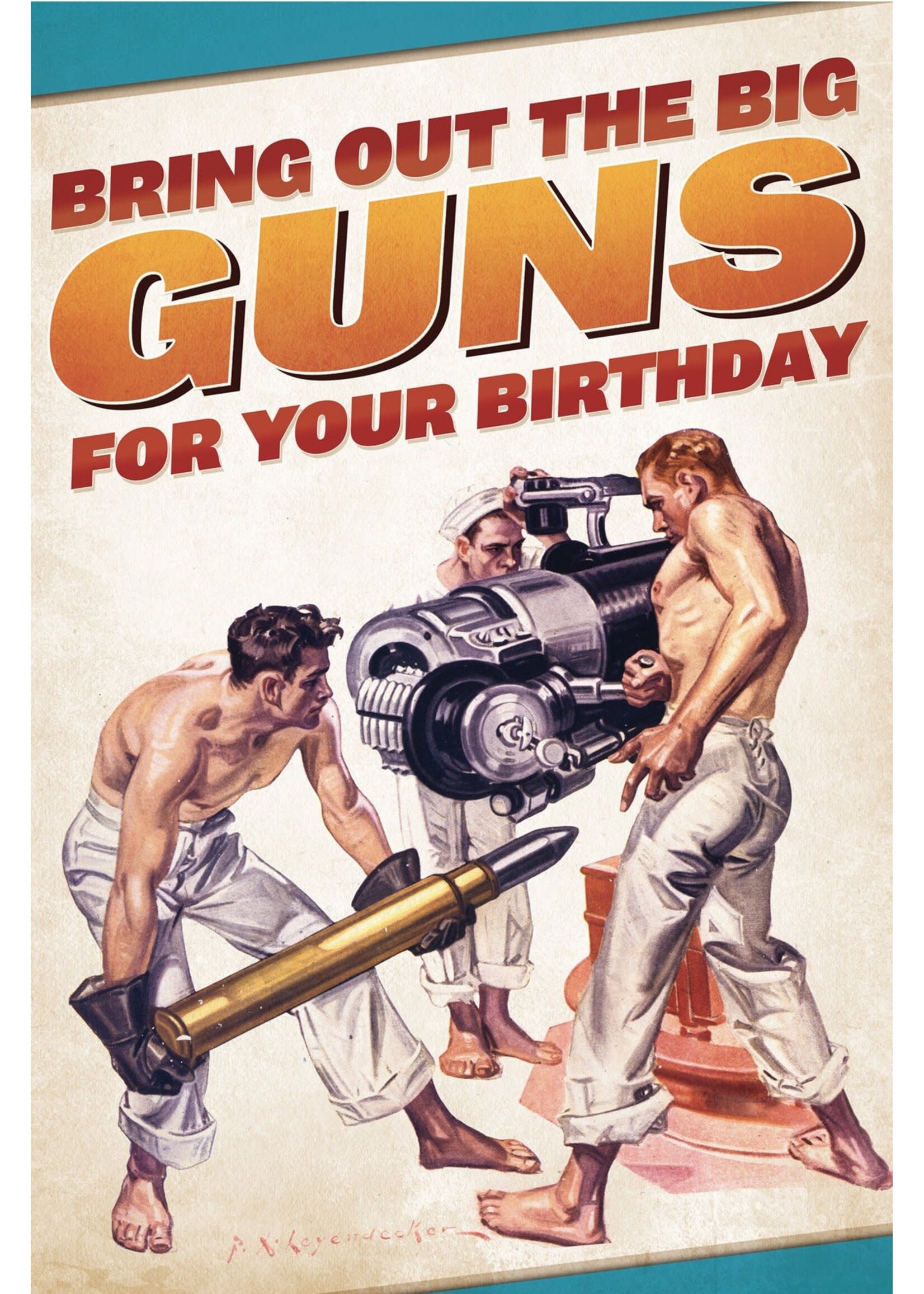 Kweer Cards/Peachy Kings "Big Guns" Birthday Card