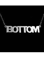 "Bottom" Silver  Necklace