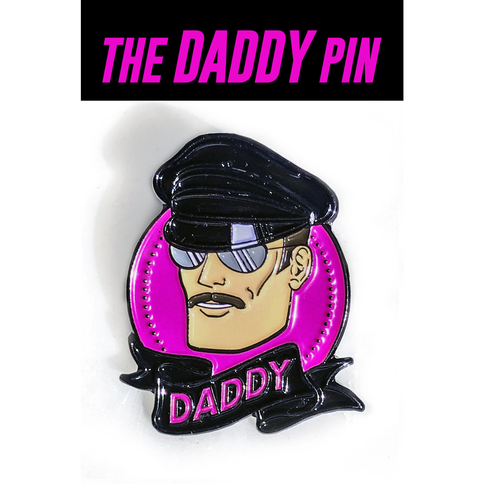 Kweer Cards/Peachy Kings "Daddy" Enamel Pin - Gay/Queer