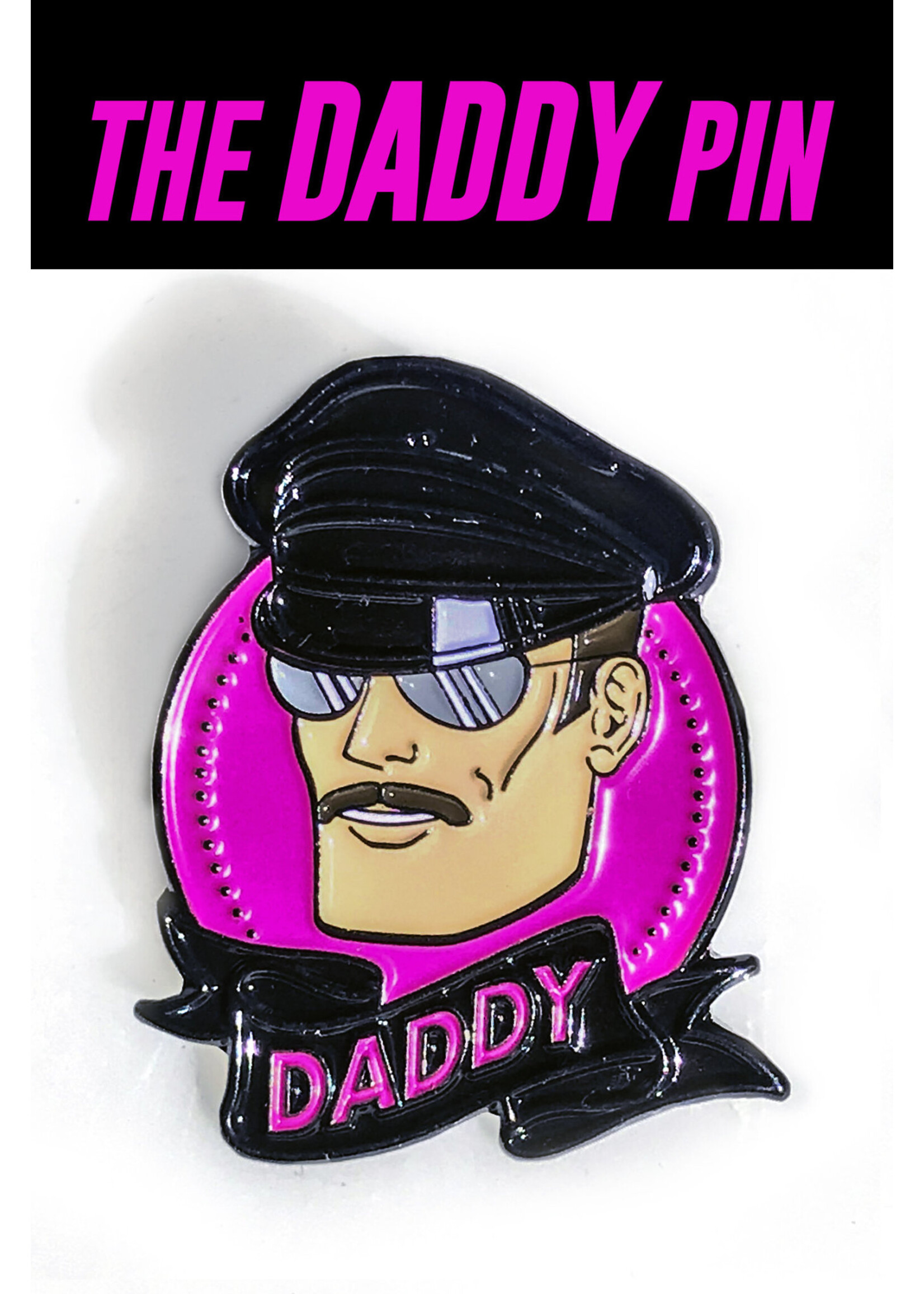 Kweer Cards/Peachy Kings "Daddy" Enamel Pin - Gay/Queer