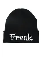 vampirefreaks "FREAK" Beanie Skull Cap- BLK/WHT